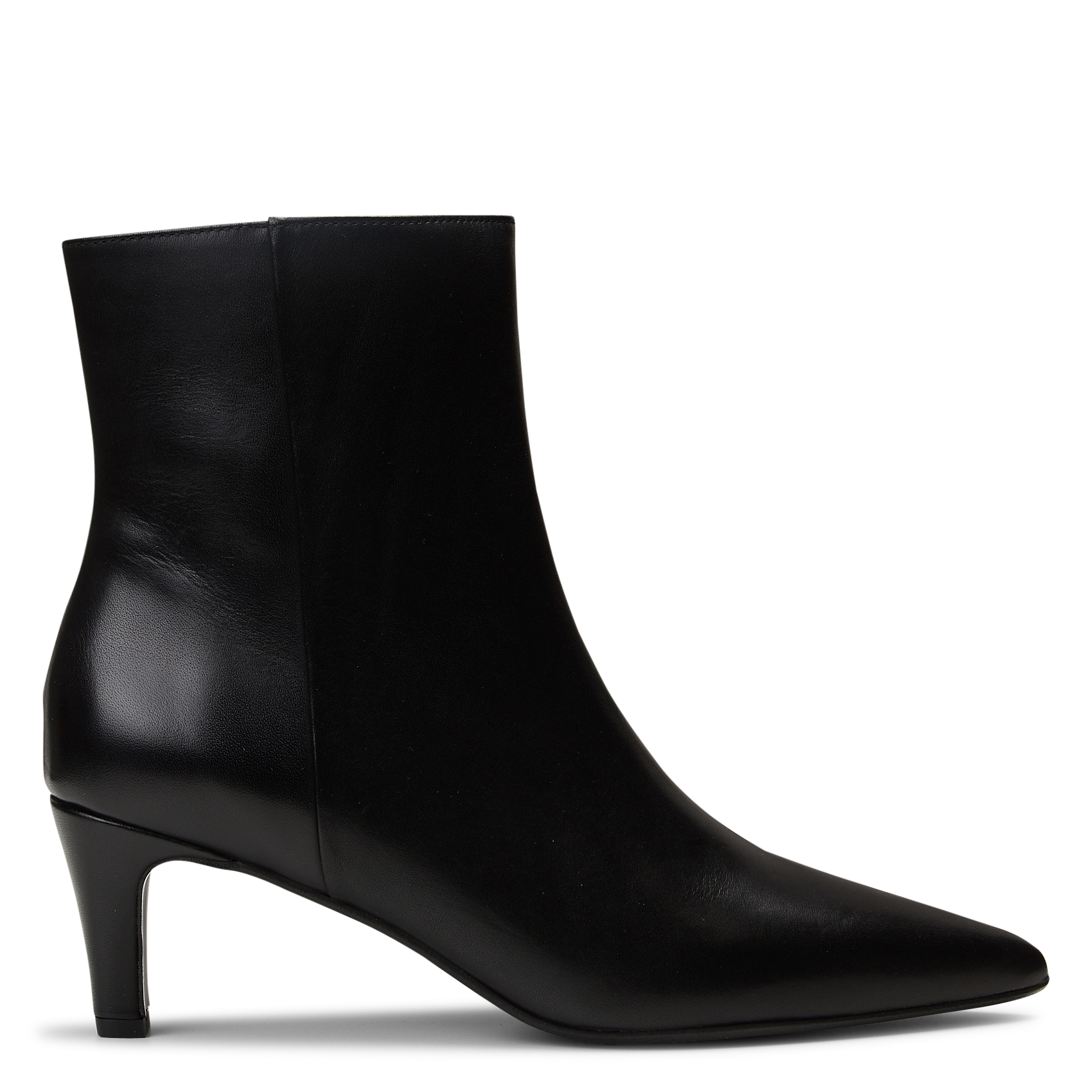 Pointed smooth leather mid-calf boots MELLOW YELLOW