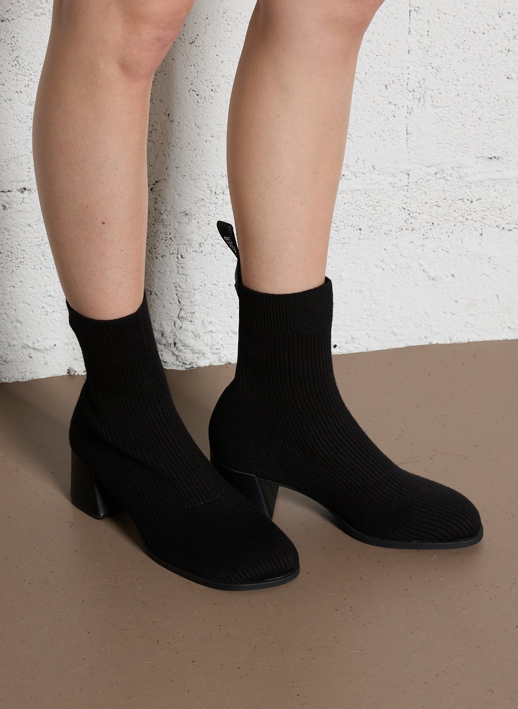 Bottines chaussettes en maille CAMPER Noir