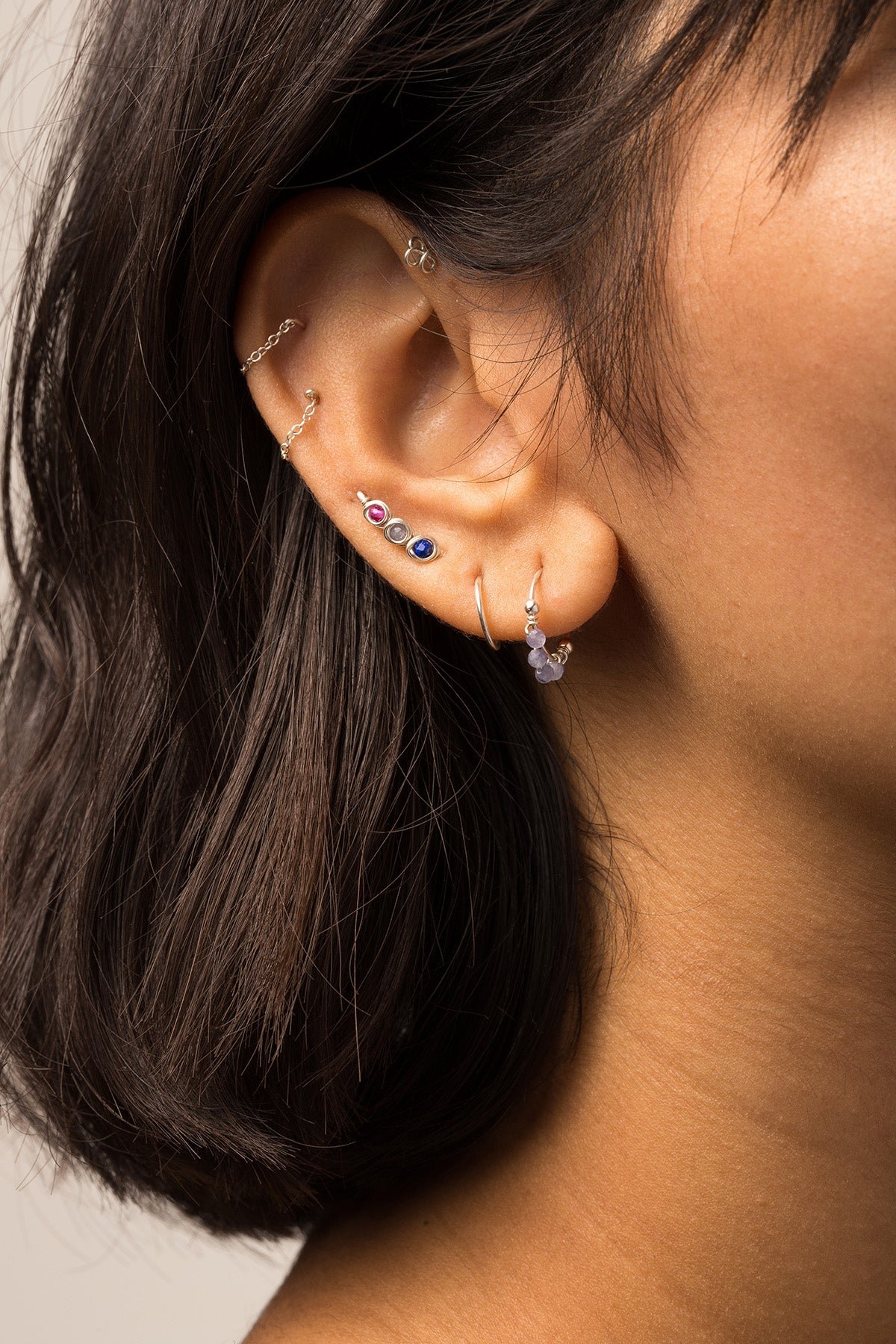 Silver mini hoop earrings YAY Silver