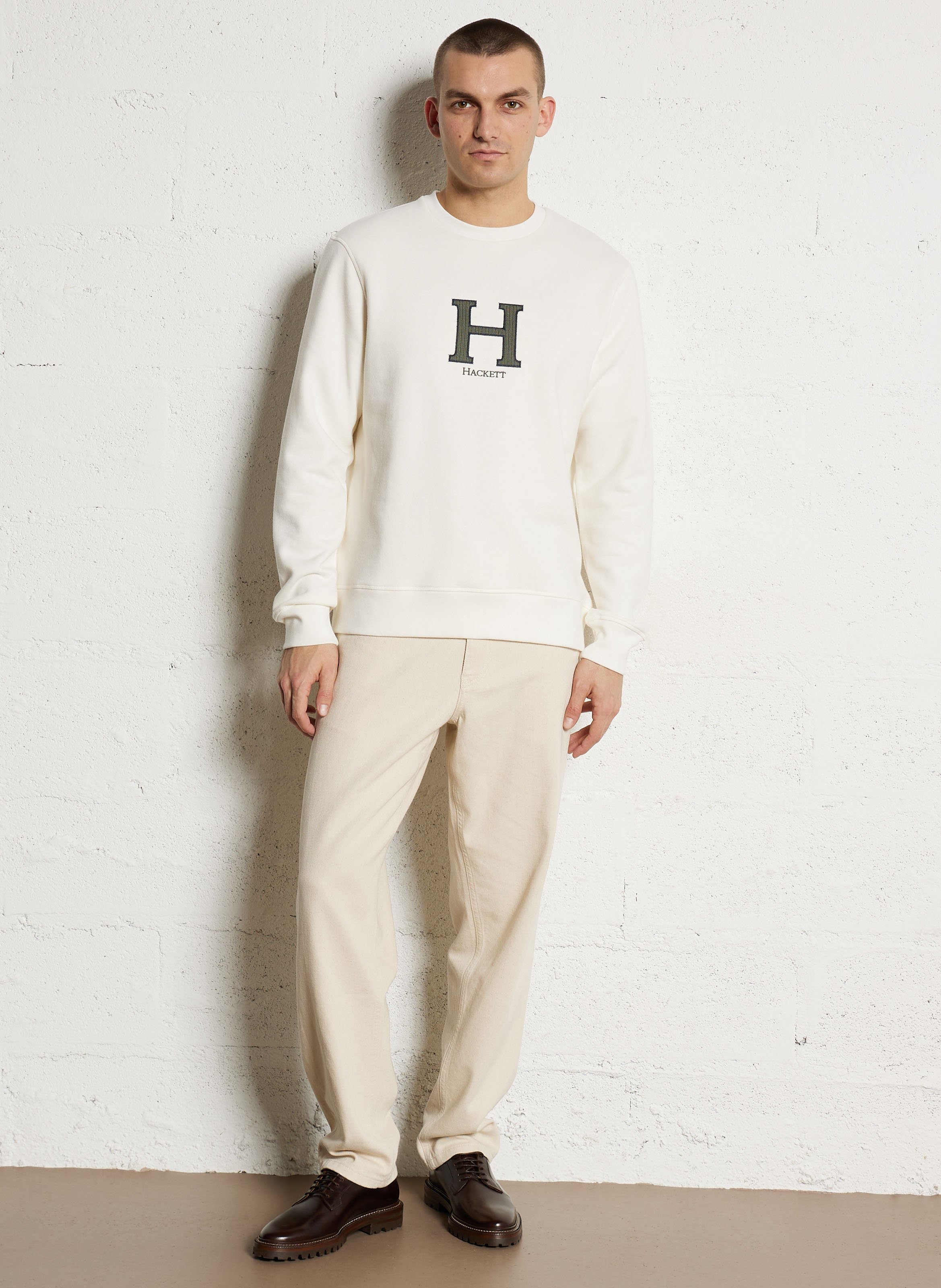 Relaxed organic cotton jeans LES DEUX Beige