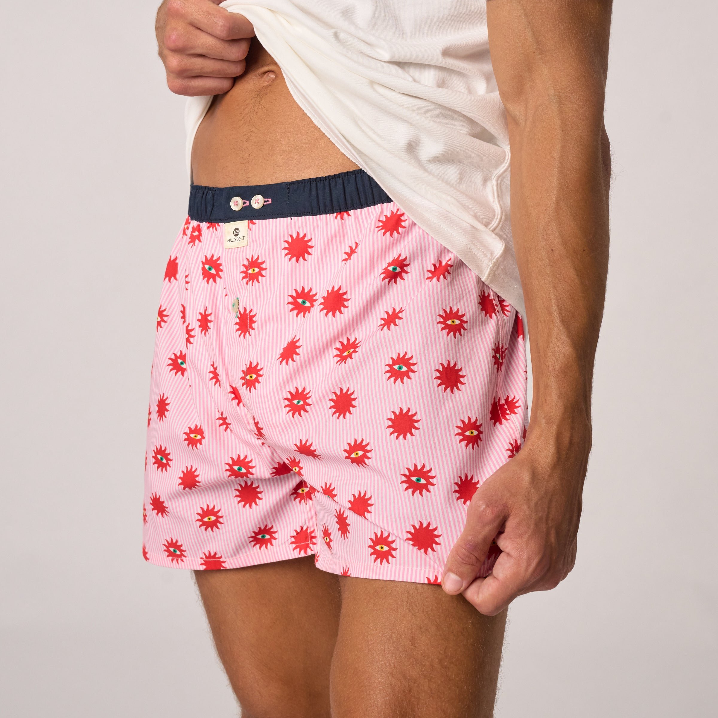 Organic cotton boxer shorts Pink
