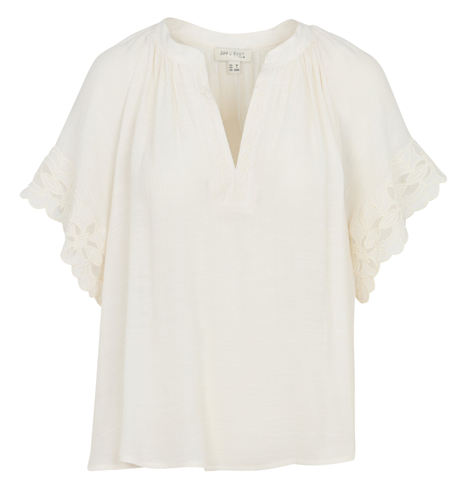 Top col tunisien SEE U SOON Blanc