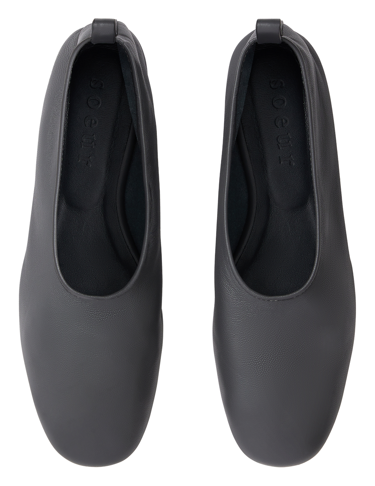 Lederballerinas SOEUR Grau