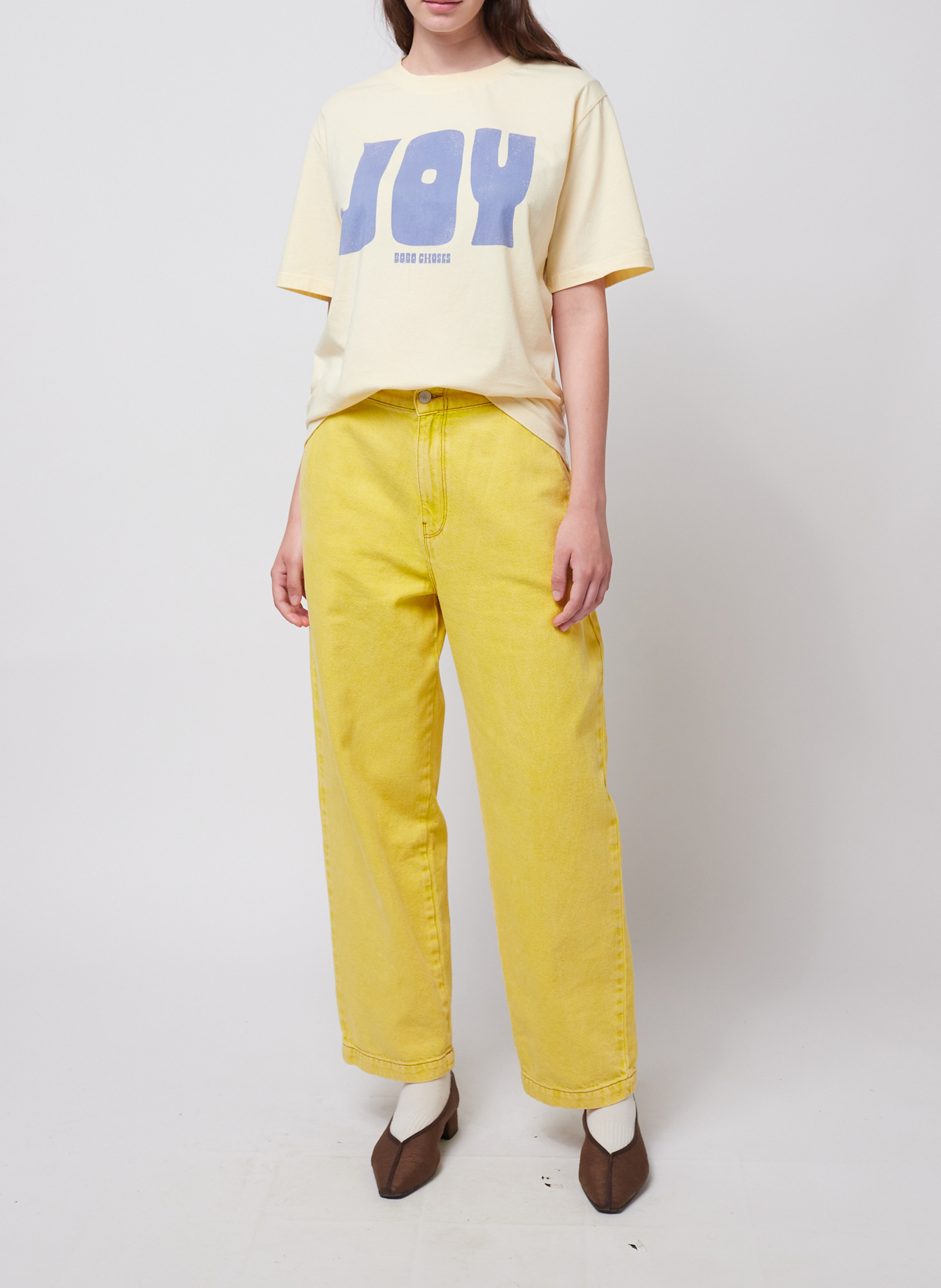 Straight-fit T-shirt met korte mouwen BOBO CHOSES Geel