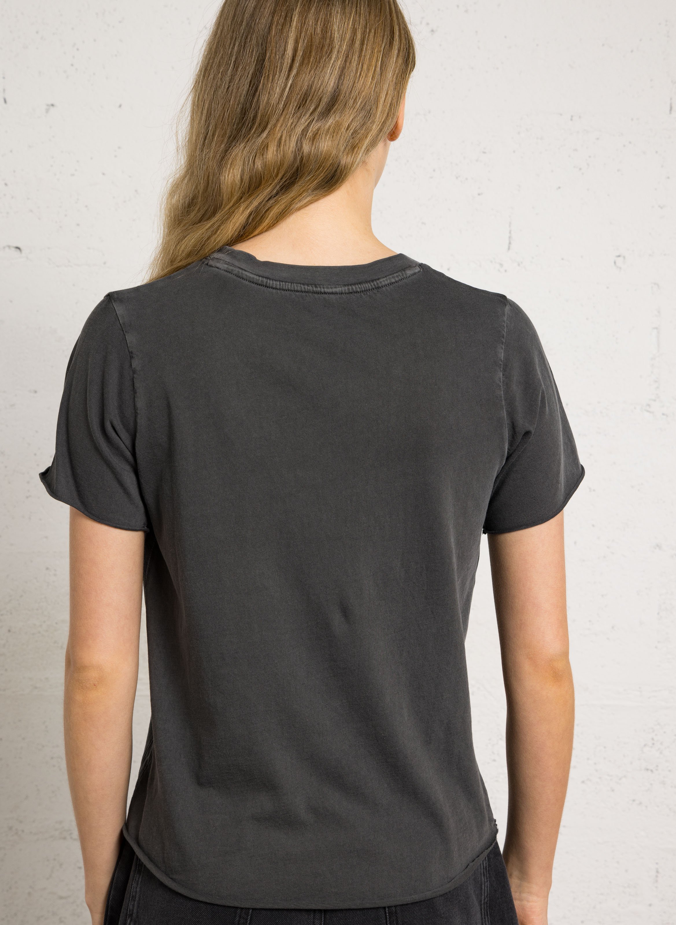 Round-neck organic cotton T-shirt LEON & HARPER Grey