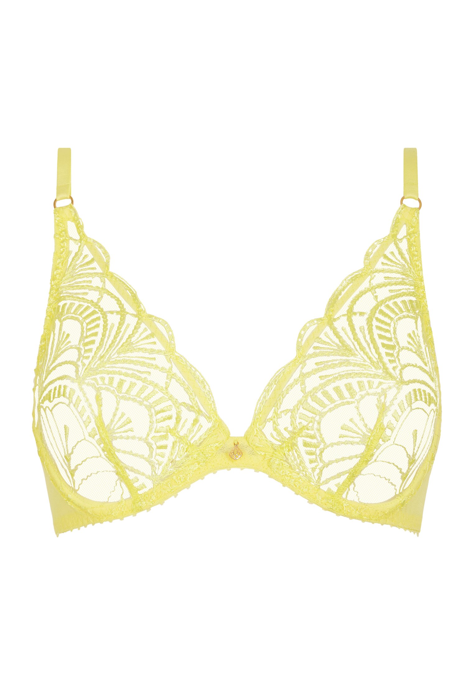 Architecture underwired triangle bra AUBADE Yellow