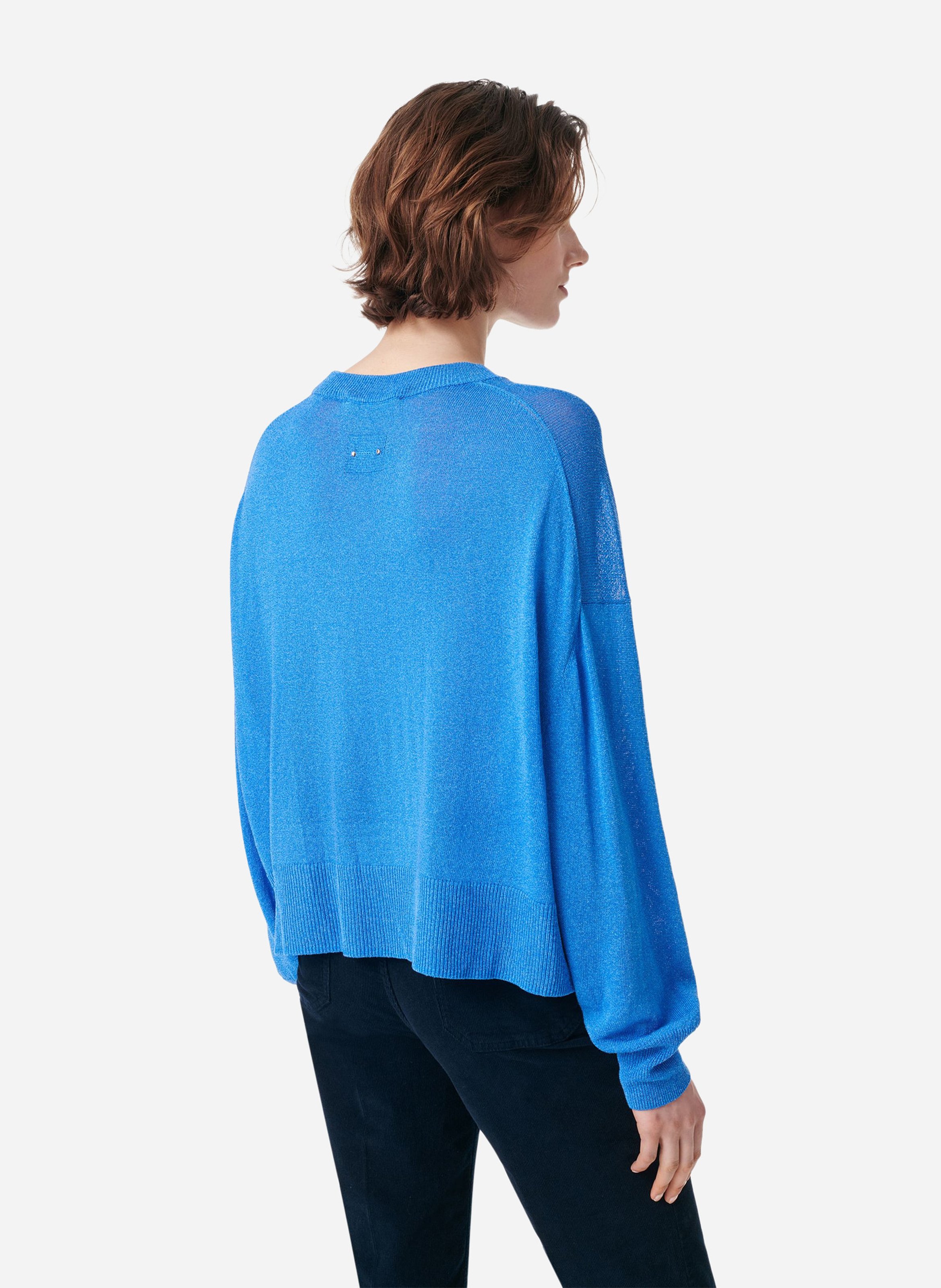 Pull ample en maille fine VANESSA BRUNO Bleu