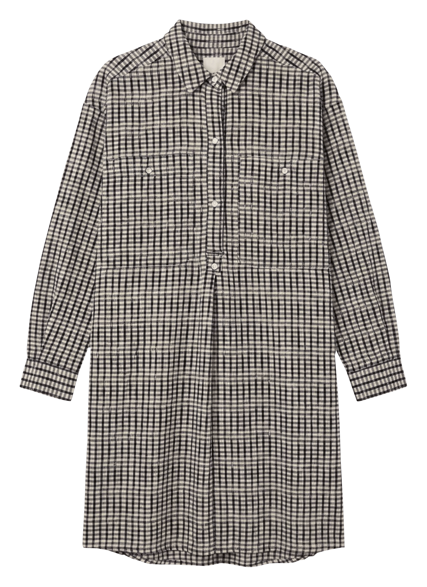 Robe courte col polo en coton INDI & COLD Noir