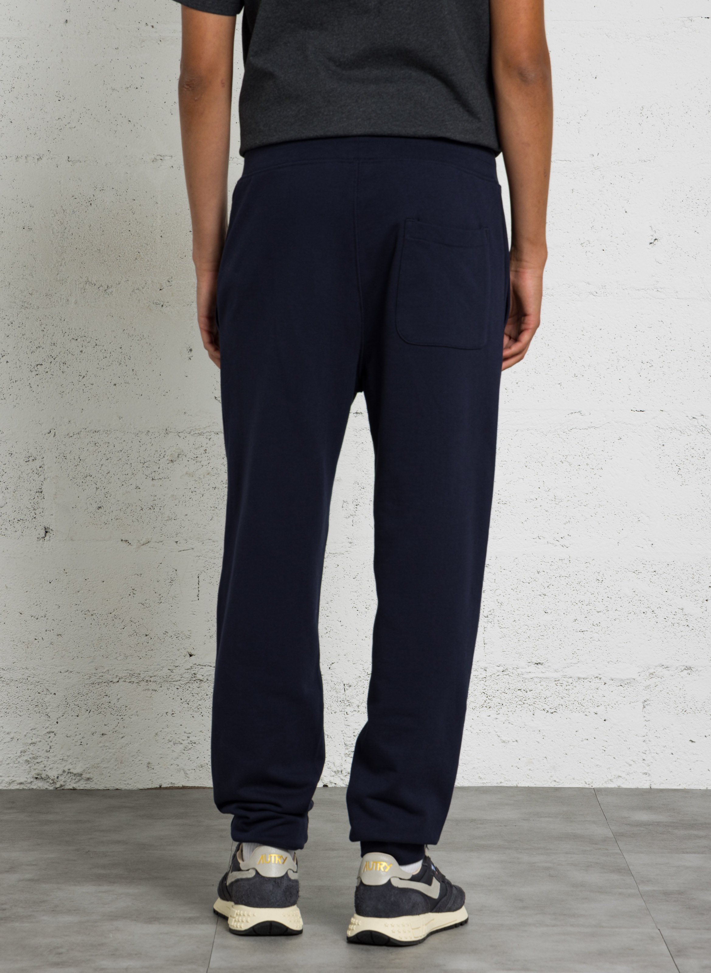 Baumwoll-Jogginghose mit hohem Bund AU PRINTEMPS PARIS Blau