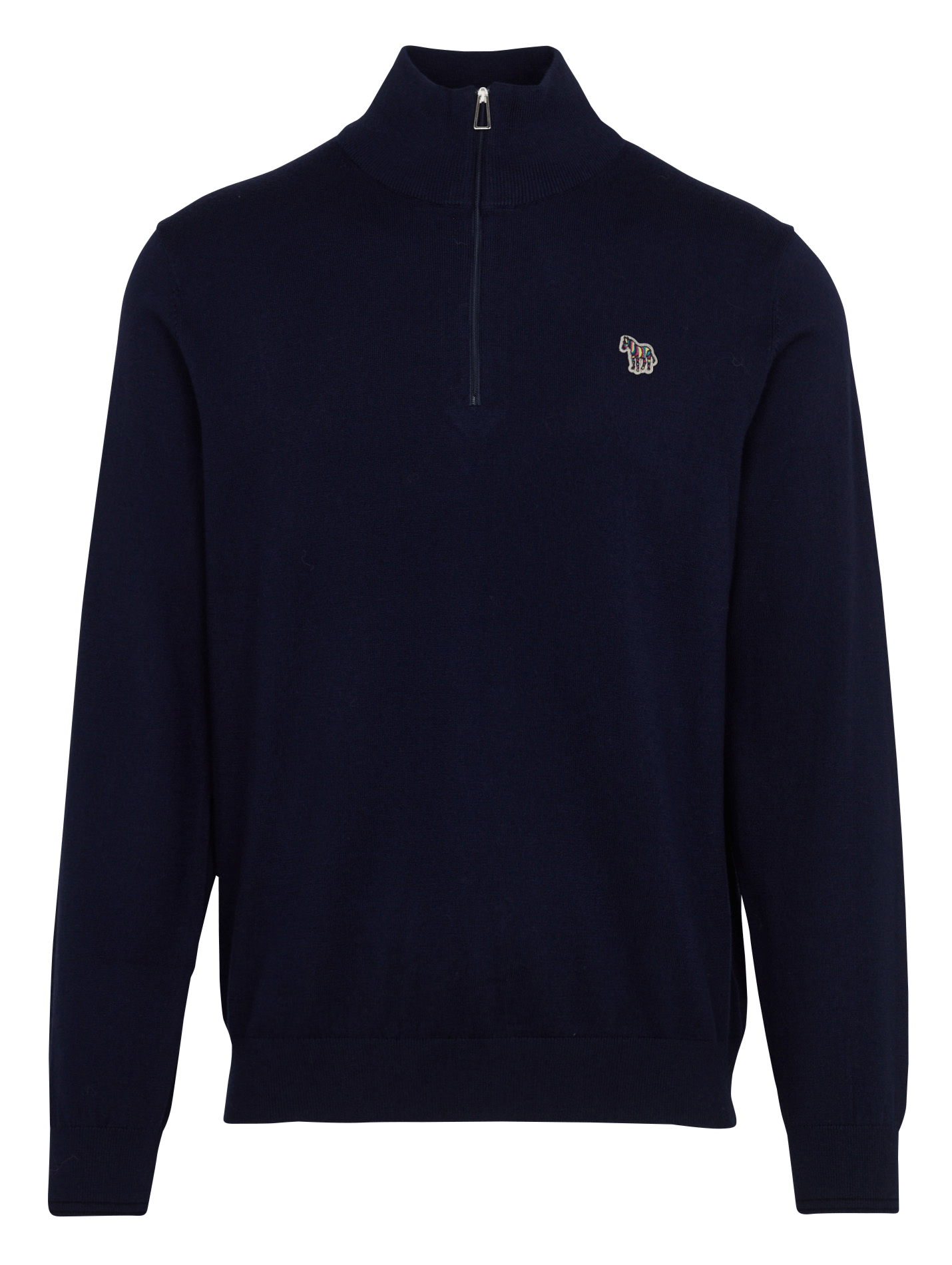 Pullover mit Stehkragen und Reißverschluss in Uni-Farbe PAUL SMITH Blau
