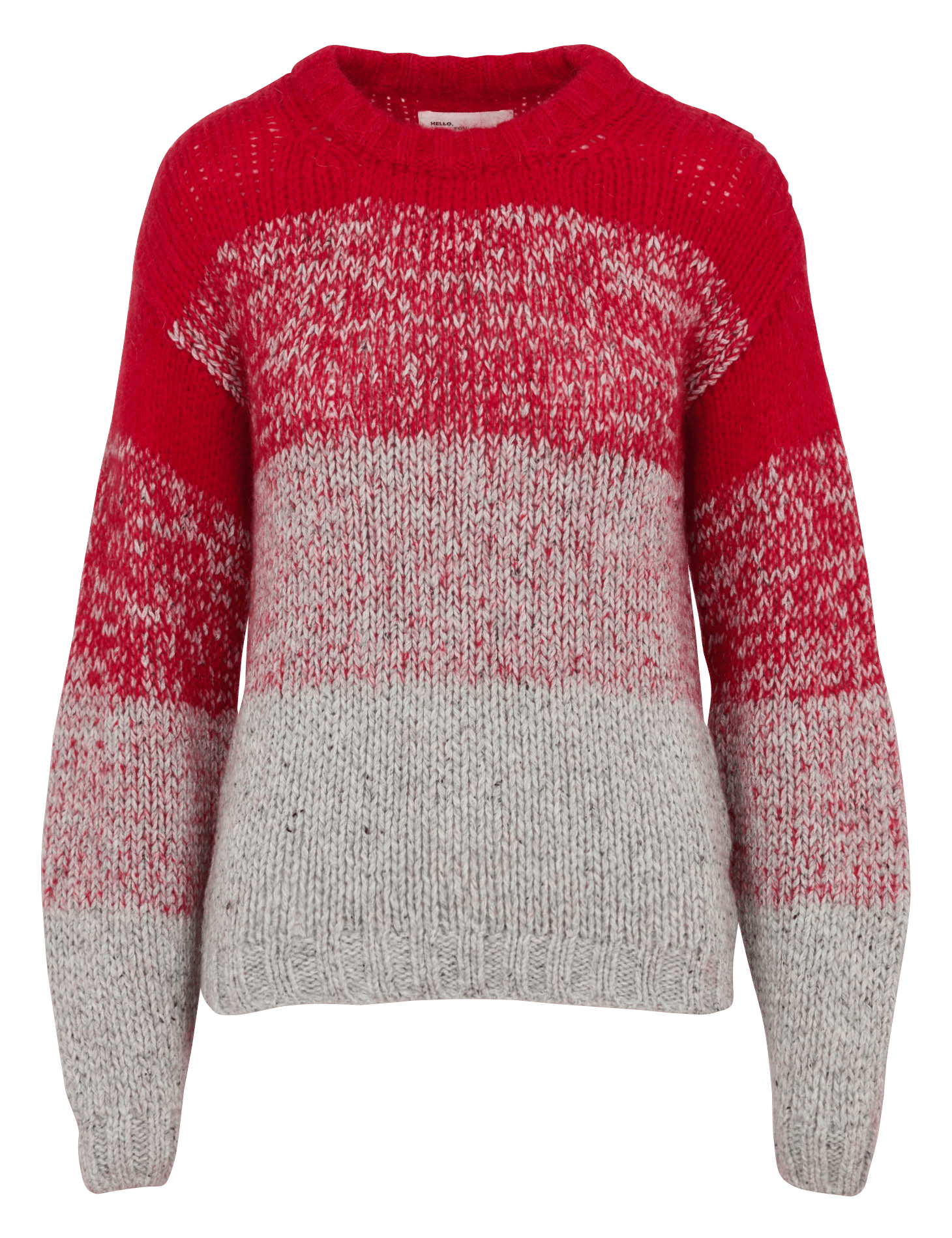 Gerade geschnittener Wollmix-Pullover LEON & HARPER Rot