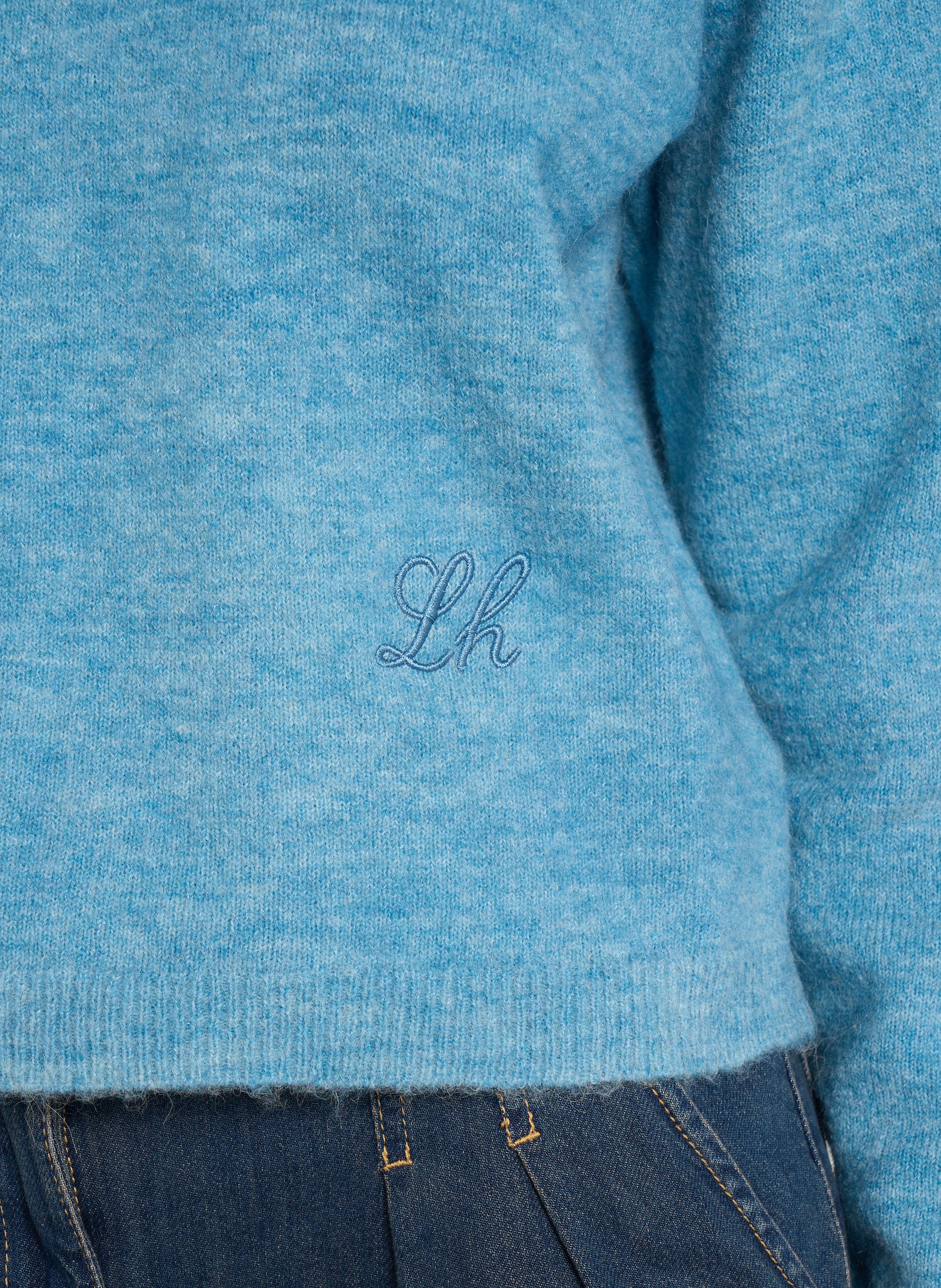 Wijde trui met ronde hals LEON & HARPER Blauw