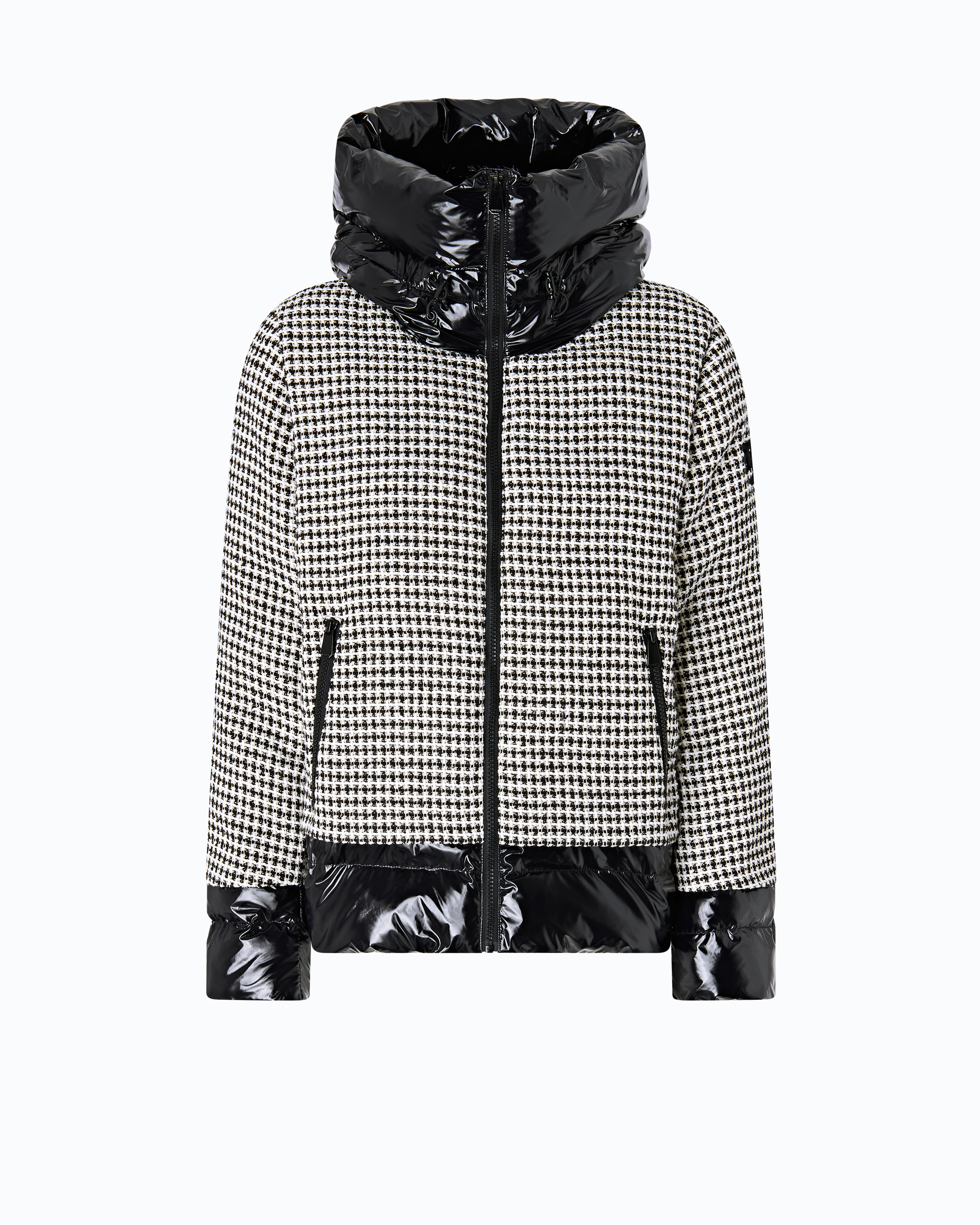 Doudoune en tweed et nylon PINKO Multicolore