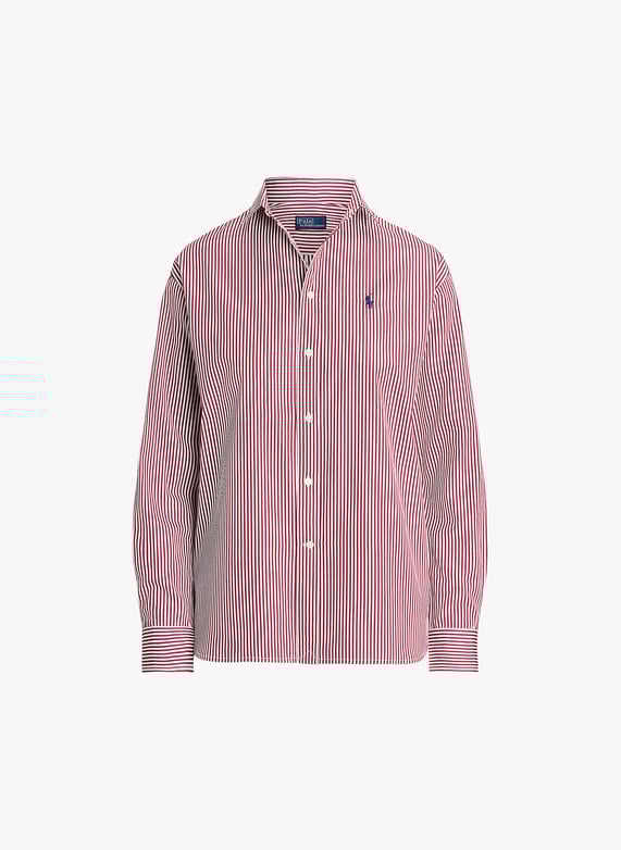 Ralph lauren red and white striped shirt shop