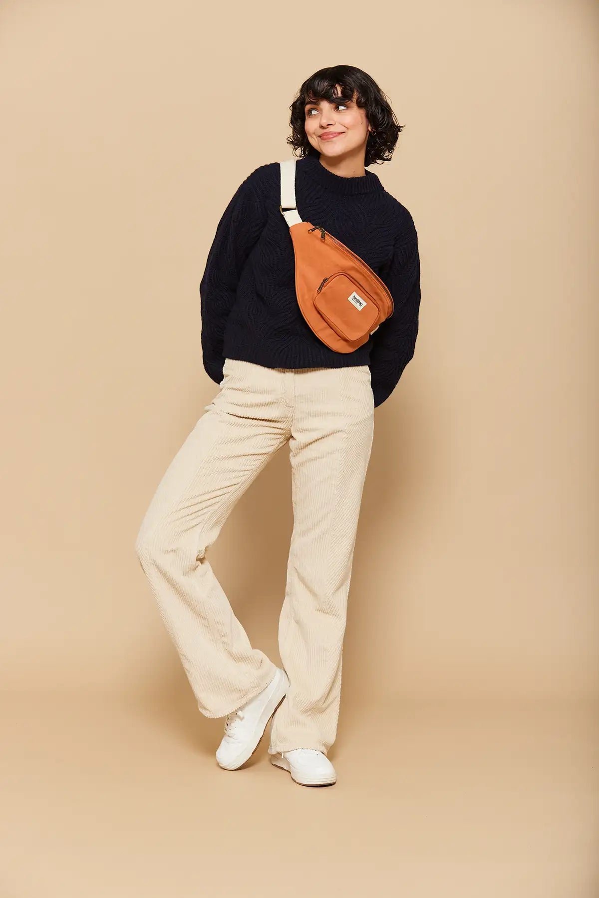 Cotton waist bag HINDBAG Orange