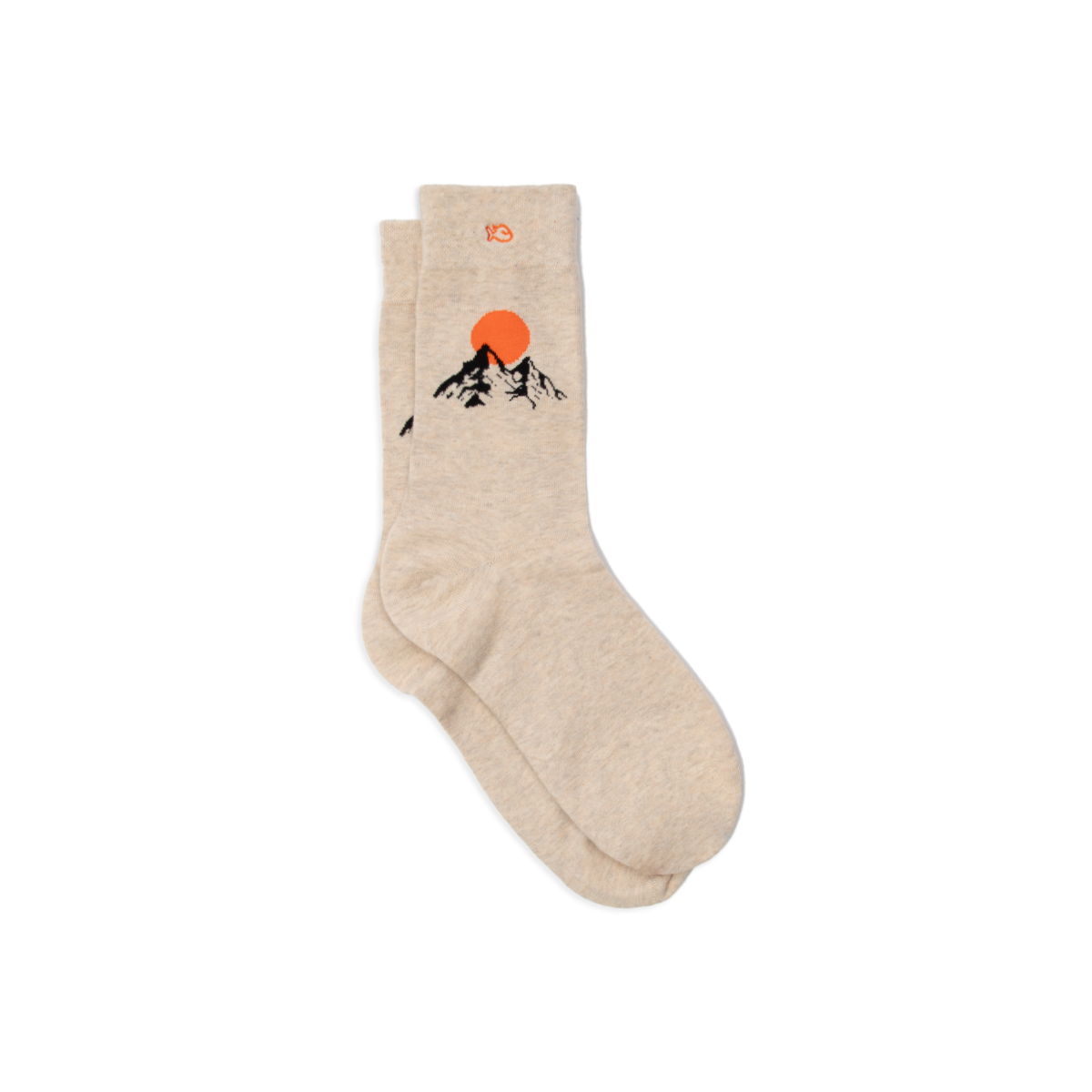 Combed cotton socks with patterns BILLYBELT Beige