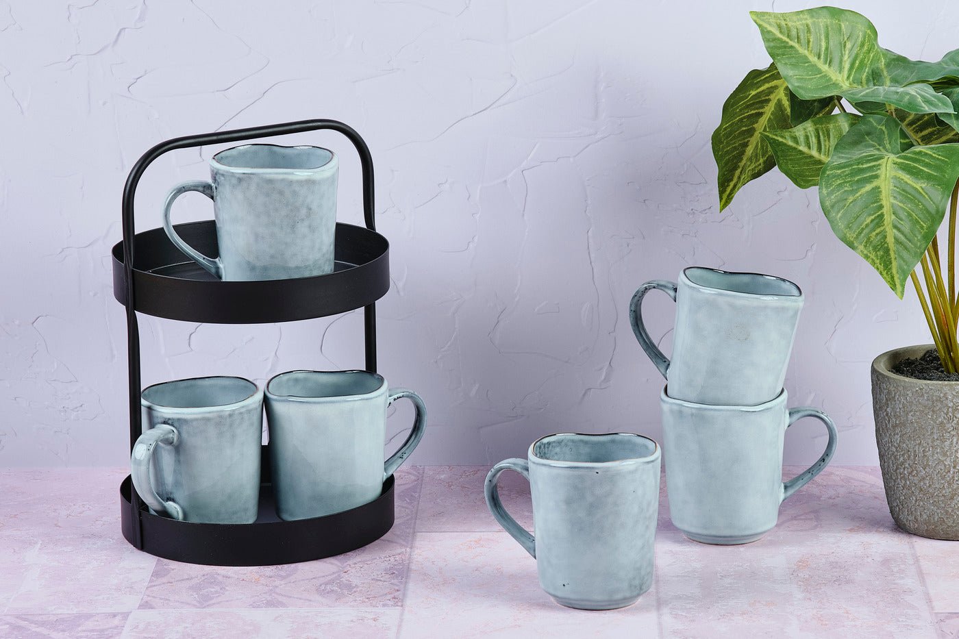 Cloud mug 40cl - 6 pieces - storm gray BJORN Grey