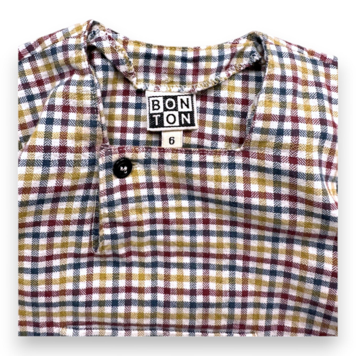 Blue baby blouse - 6 months BONTON - Seconde Main Blue