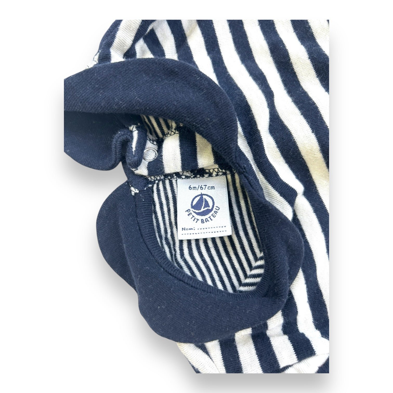 Blue baby dress - 6 months PETIT BATEAU - Seconde Main Blue