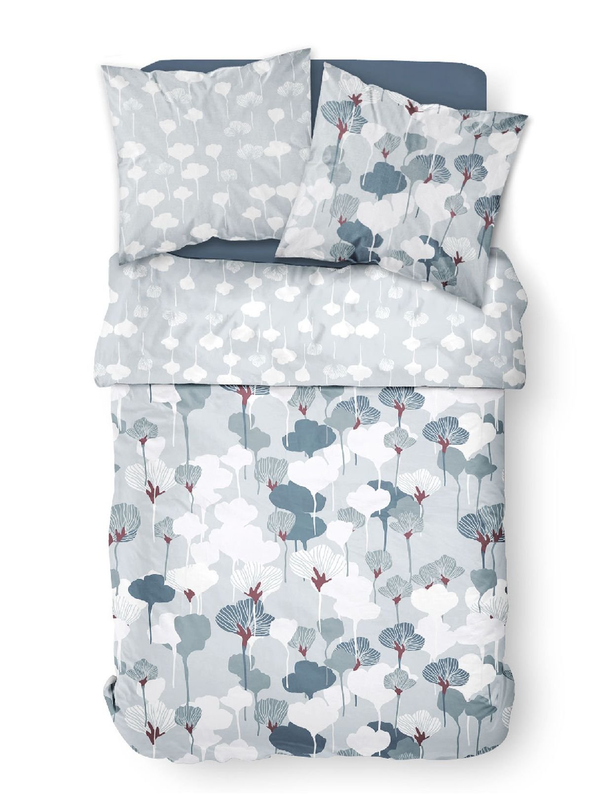 Printed cotton bedding set TODAY LINGE DE MAISON Blue
