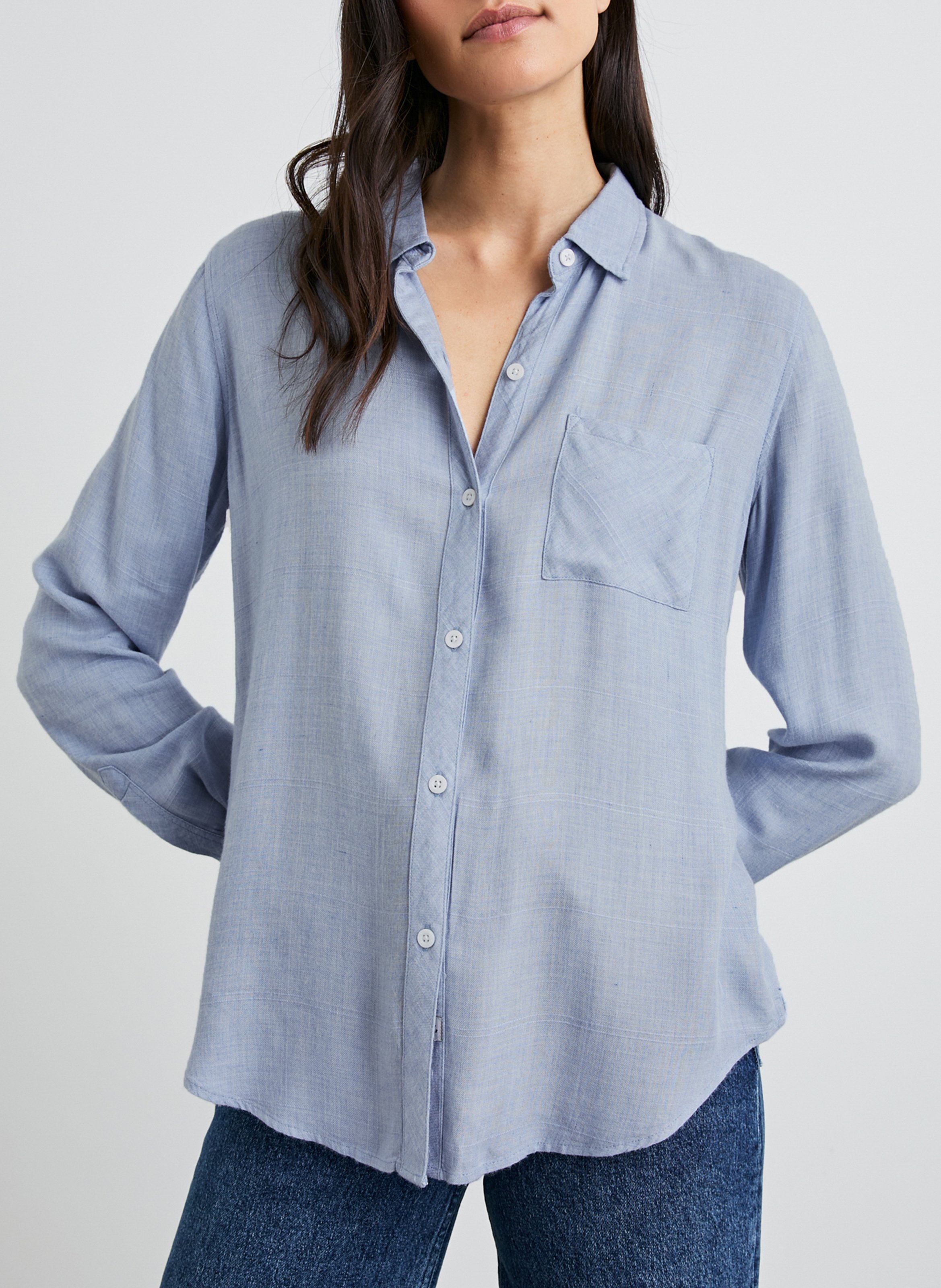 Straight checked shirt RAILS Blue