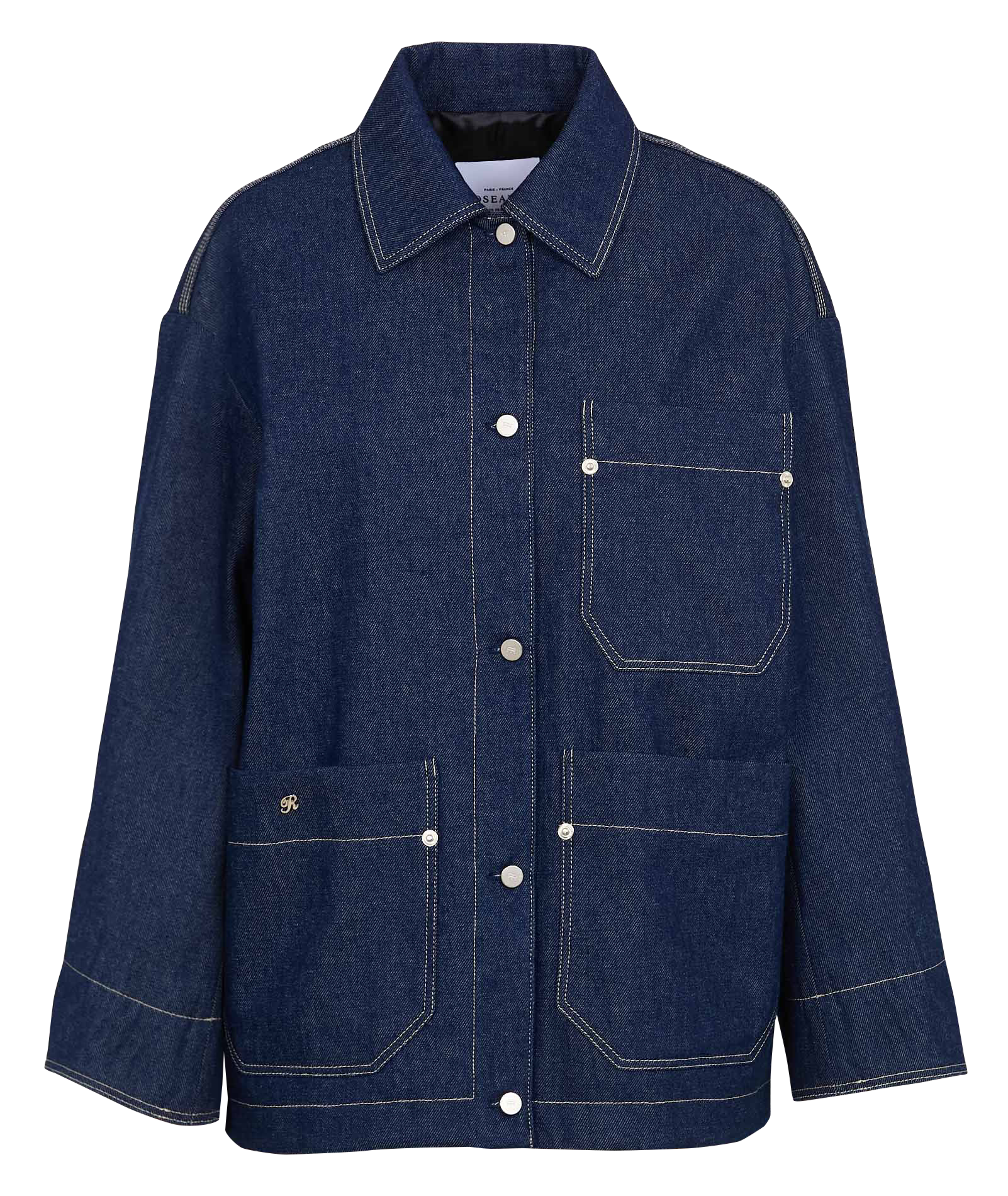 Veste oversize en coton ROSEANNA Bleu
