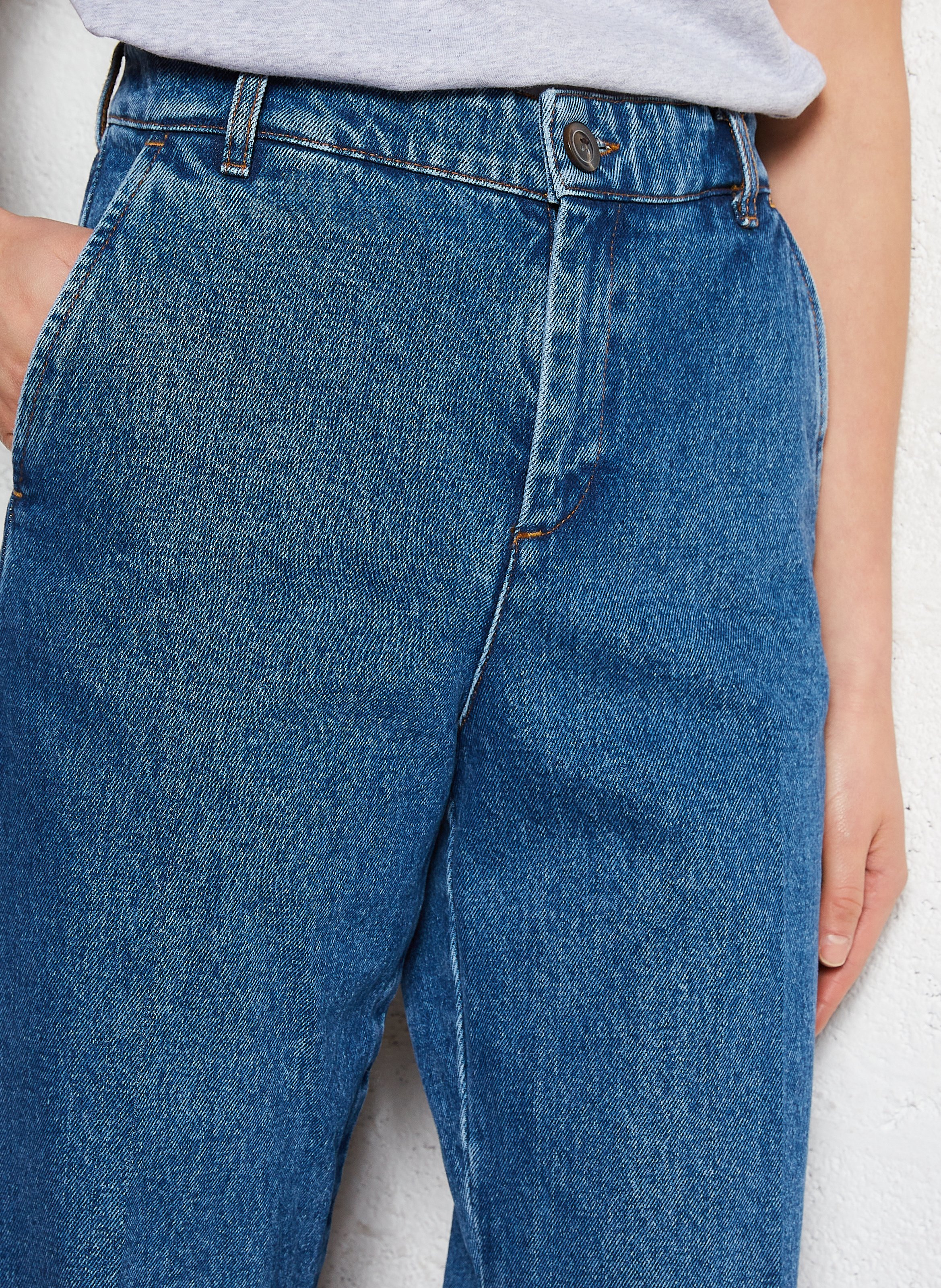 Bootcut cotton jeans SOEUR Blue