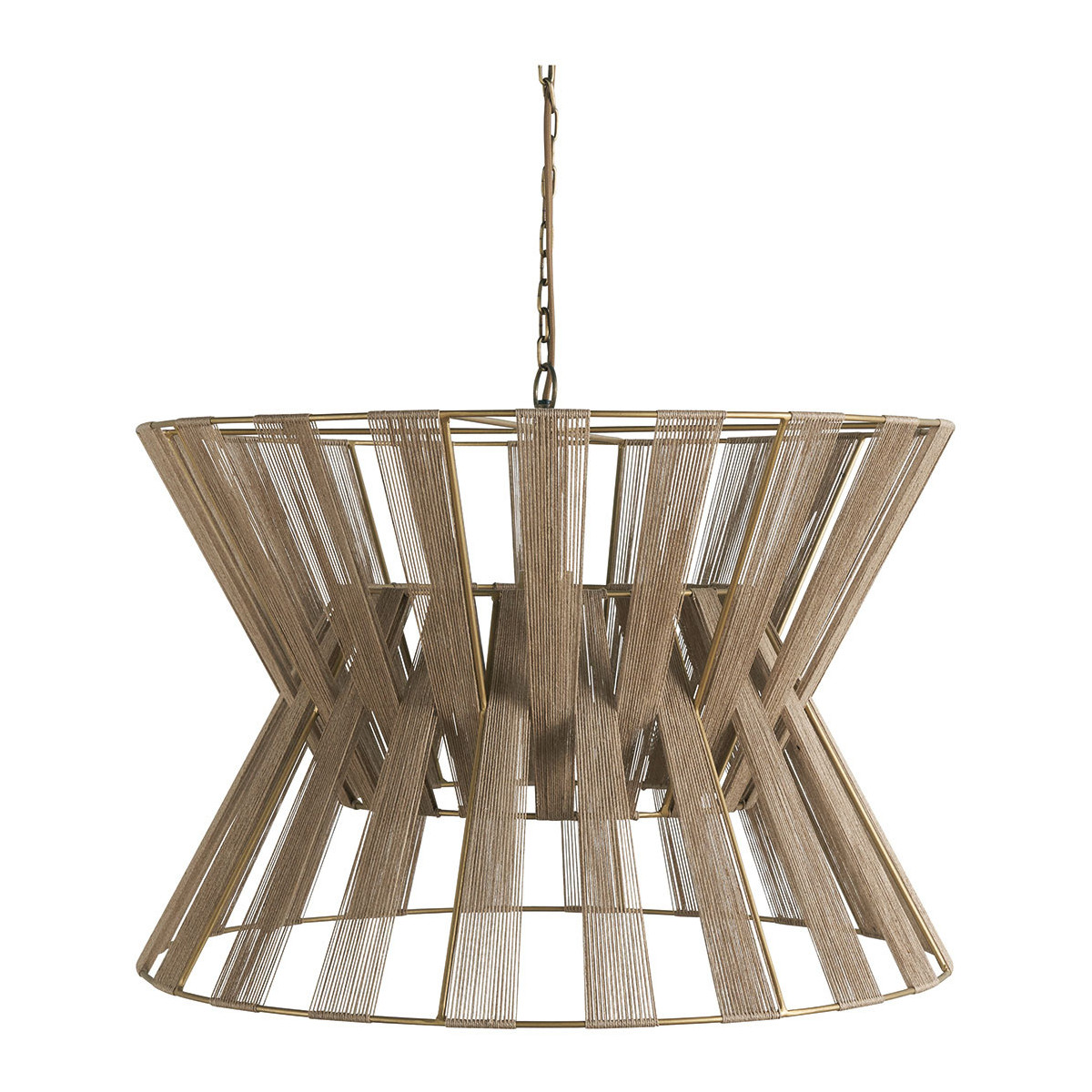 Woven jute ceiling light BLANC D'IVOIRE Beige