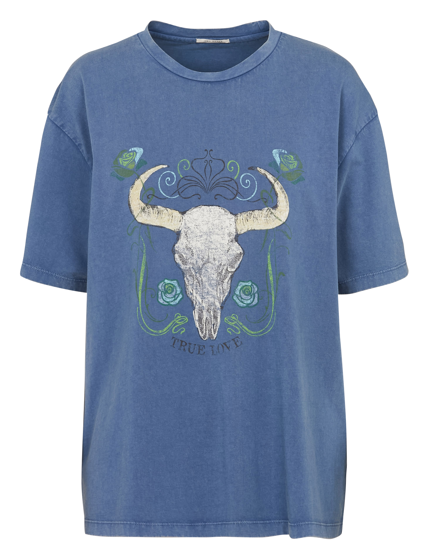 Tee-shirt col rond en coton IKKS Bleu