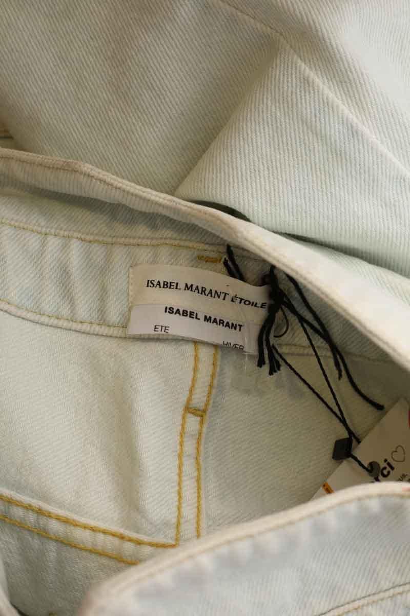 Cotton straight jeans ISABEL MARANT ÉTOILE - SECONDE MAIN Blue