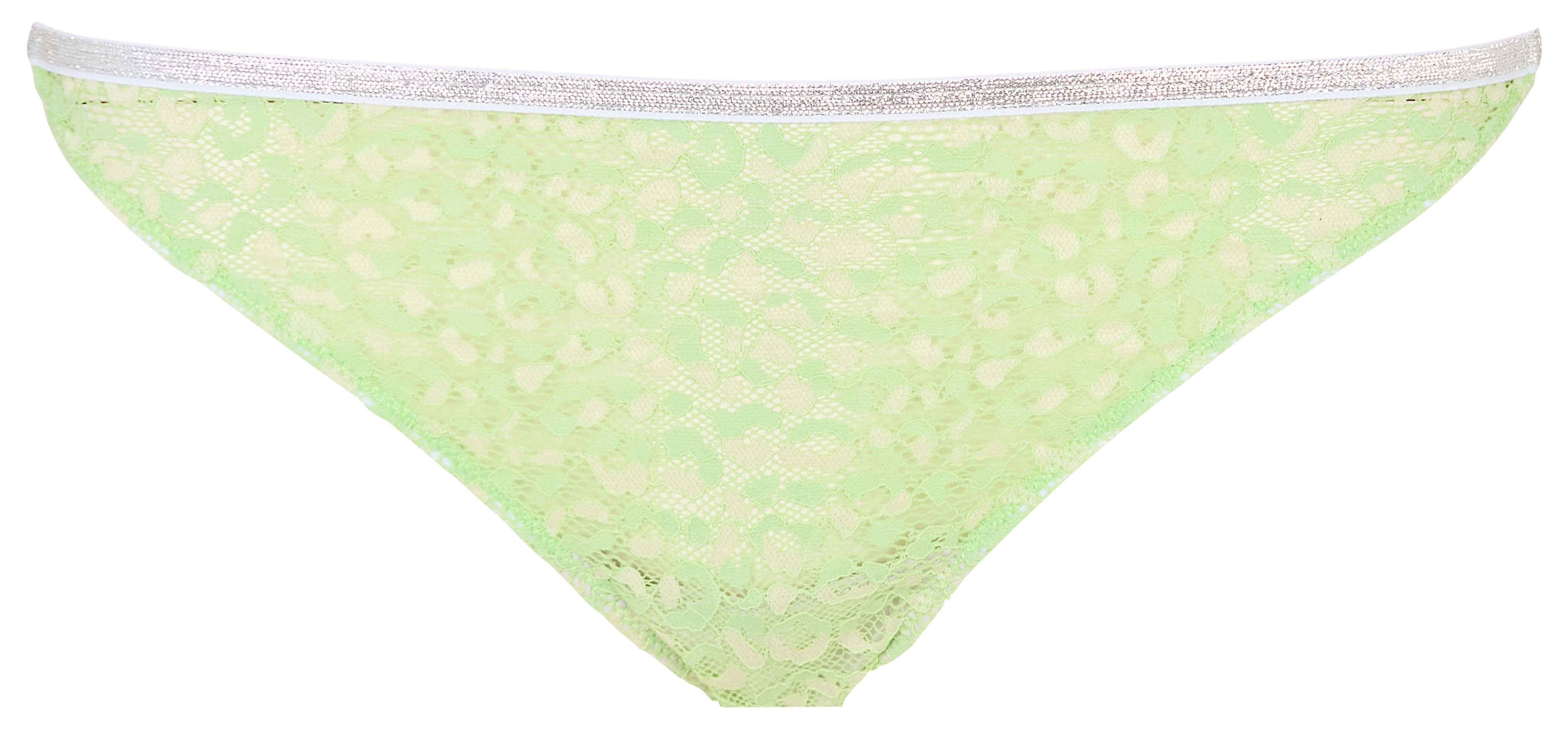 Tanga en dentelle LA NOUVELLE Vert