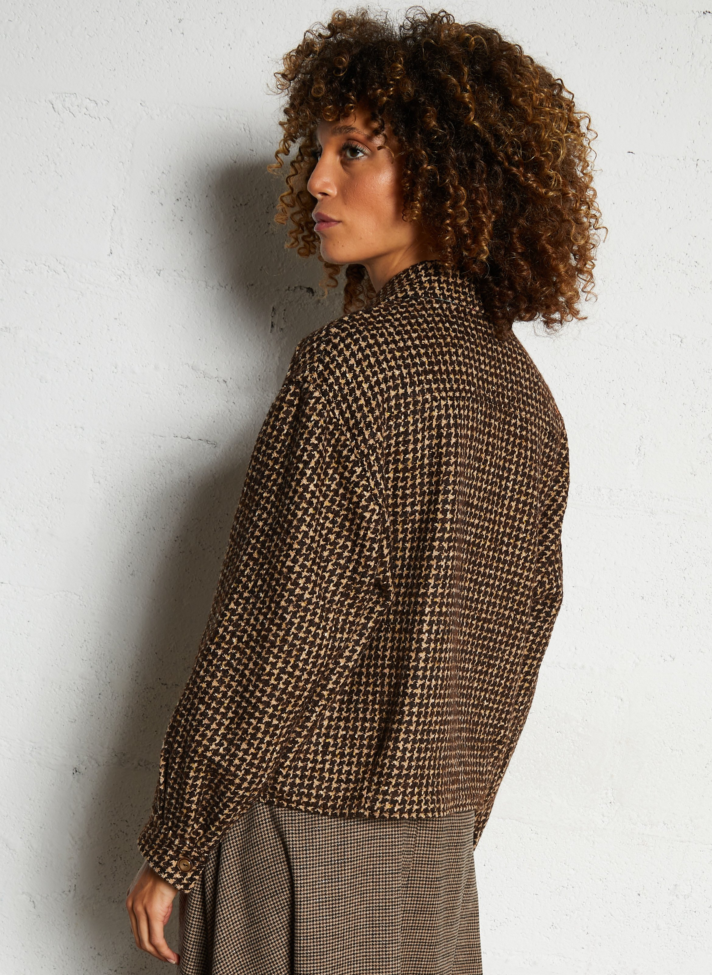 Blouson col classique  DIEGA Marron