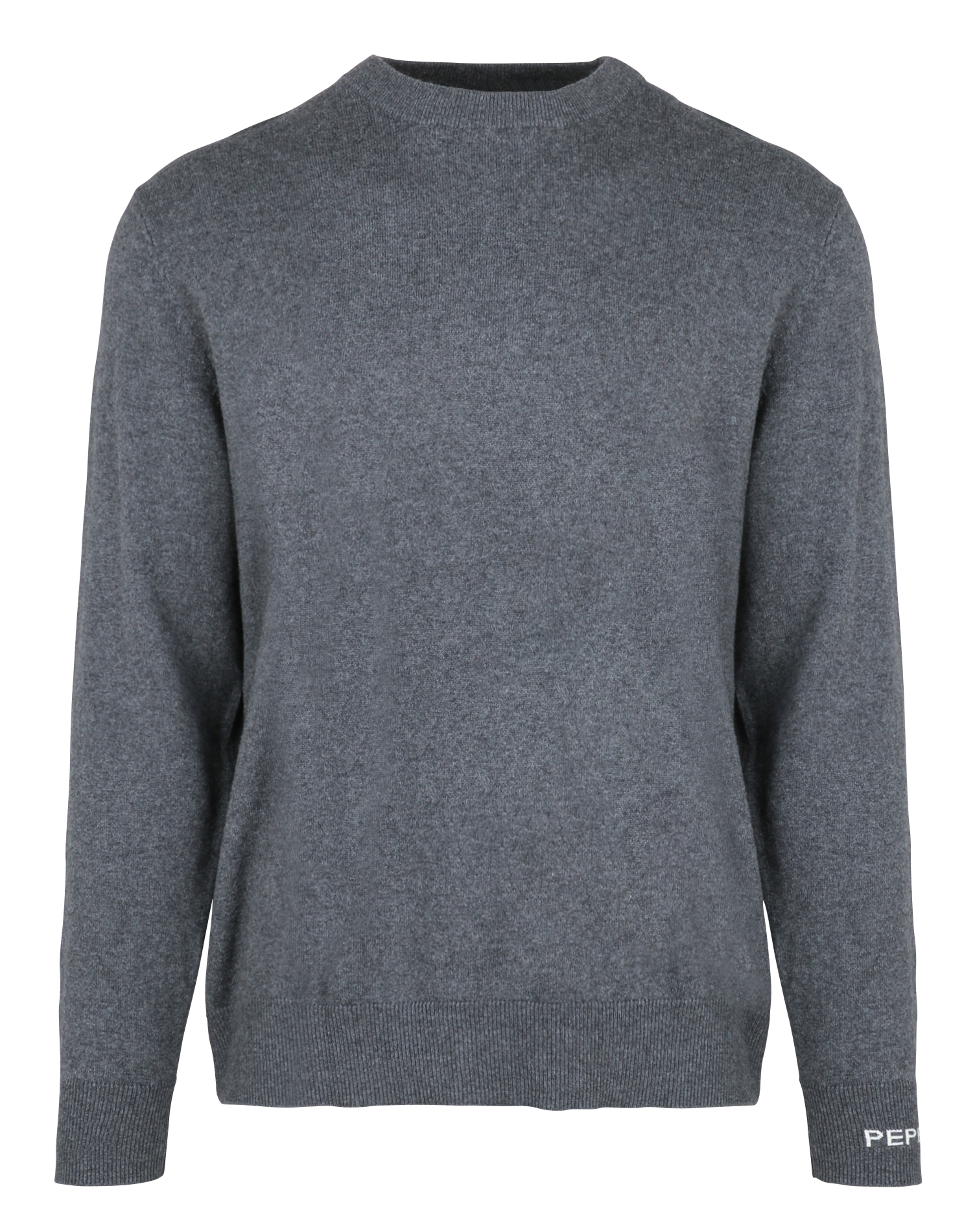 Round neck straight fit sweater in cotton and cashmere PEPE JEANS Grey