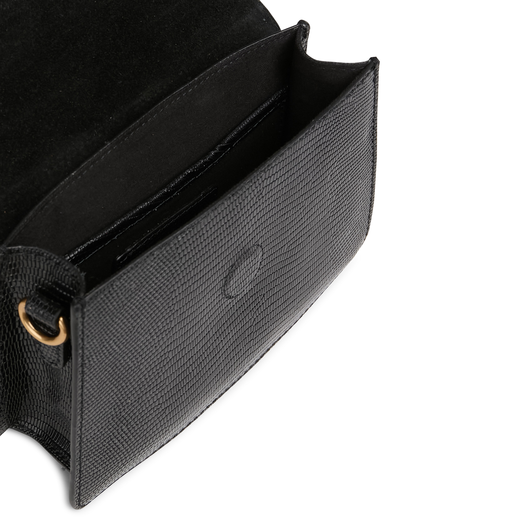 Sac bandoulière en cuir MAISON 123 Noir