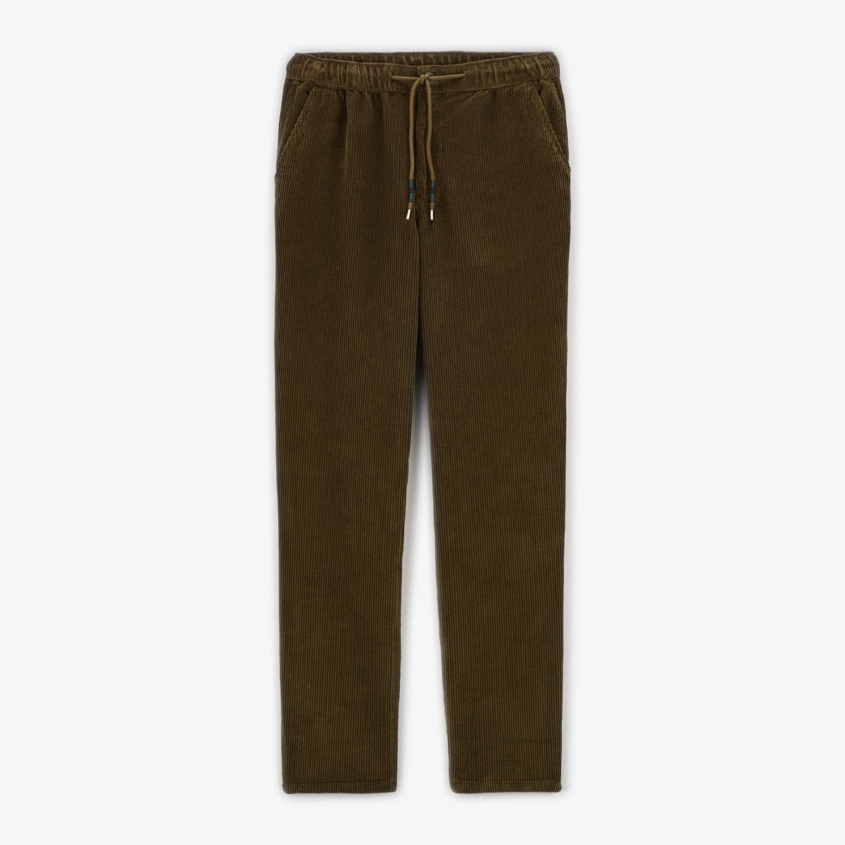 Straight leg pants with elastic waistband SERGE BLANCO Brown
