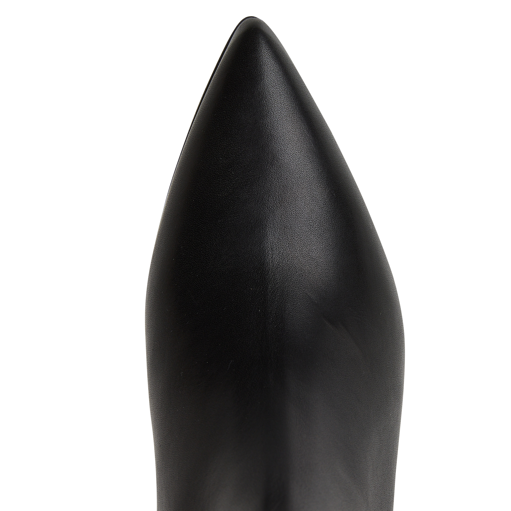 Enkellaarzen van glad leer met spitse neus MELLOW YELLOW Zwart