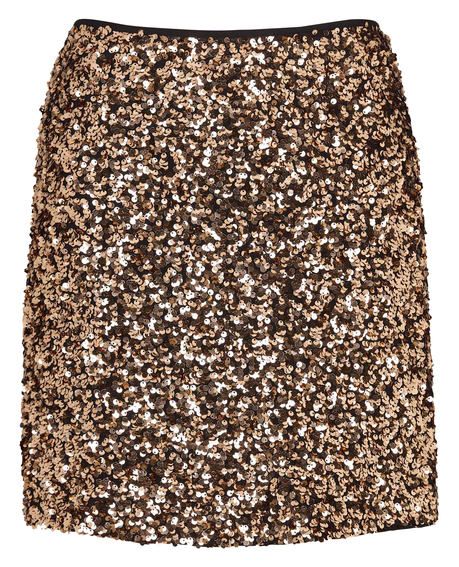 Jupe courte à sequins MAISON 123 Marron