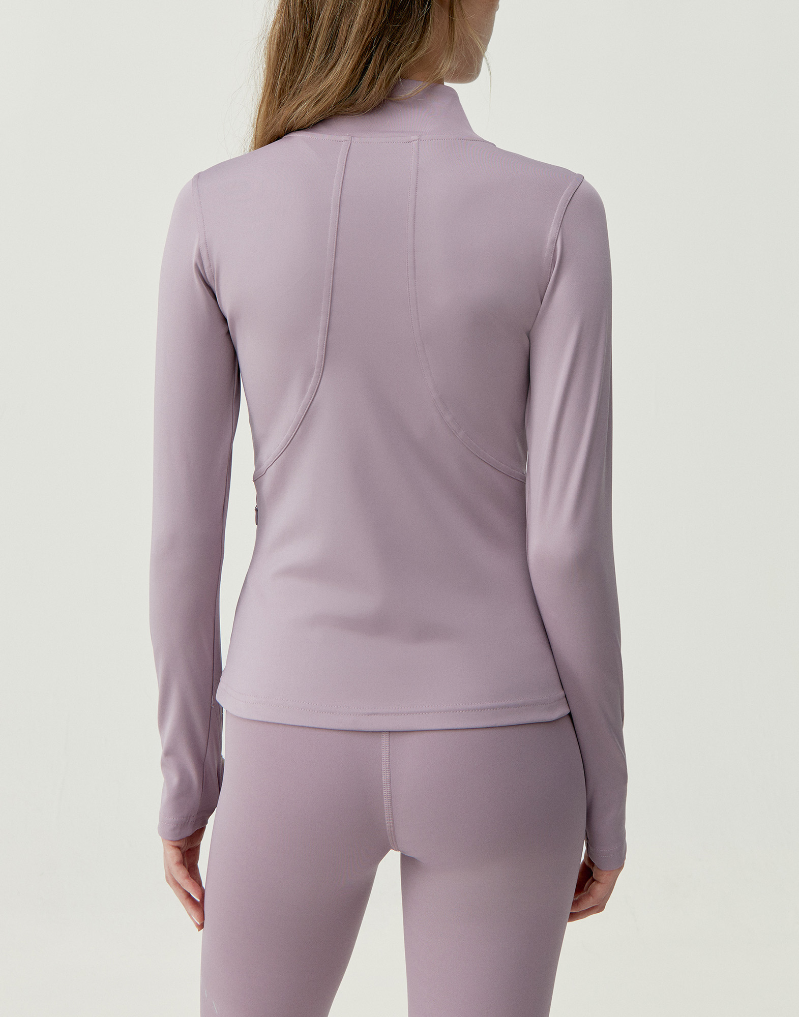 Zip-up performance athleisure sports jacket BORN LIVING YOGA Purple