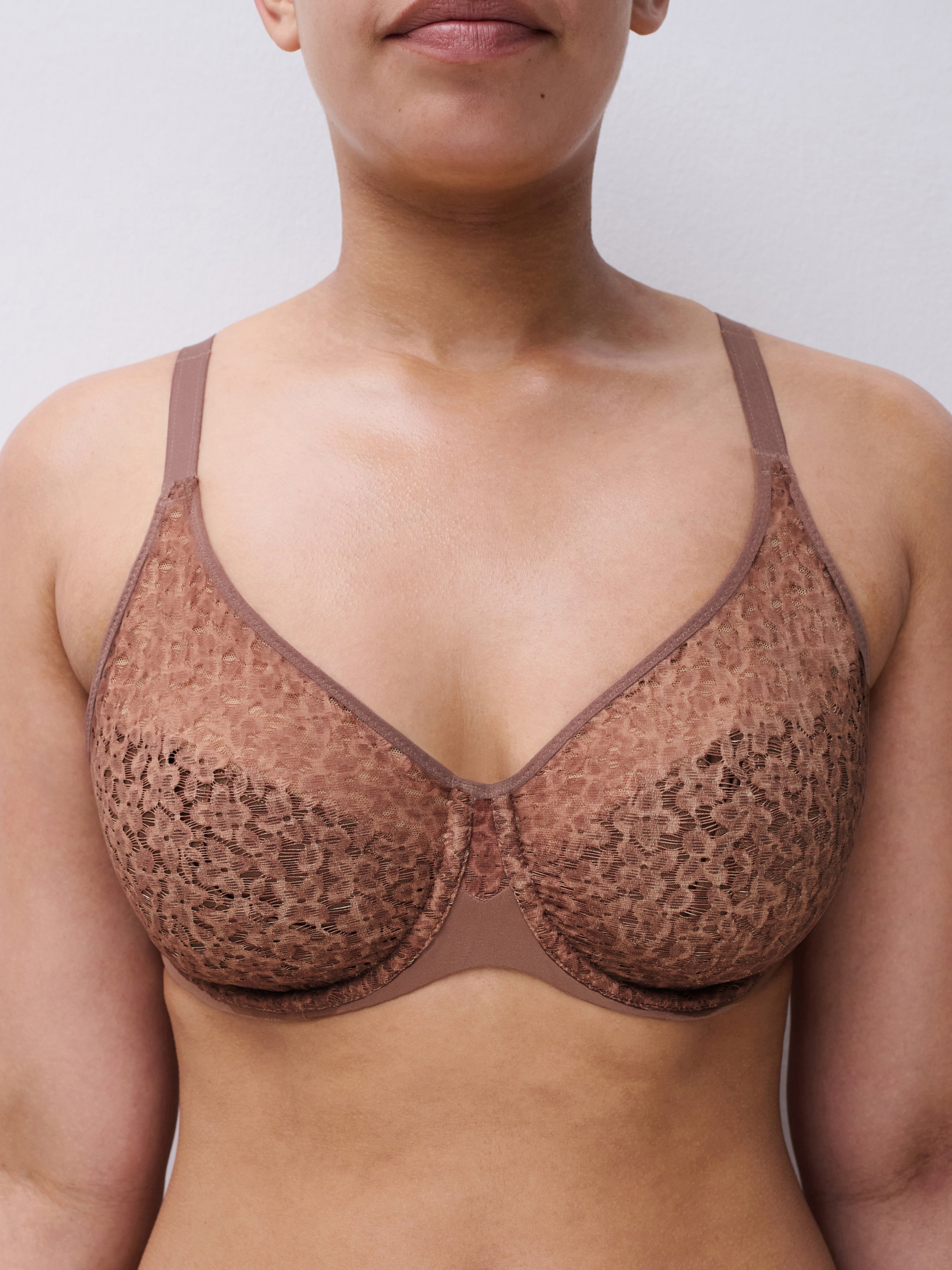 Moulded full-cup bra Brown