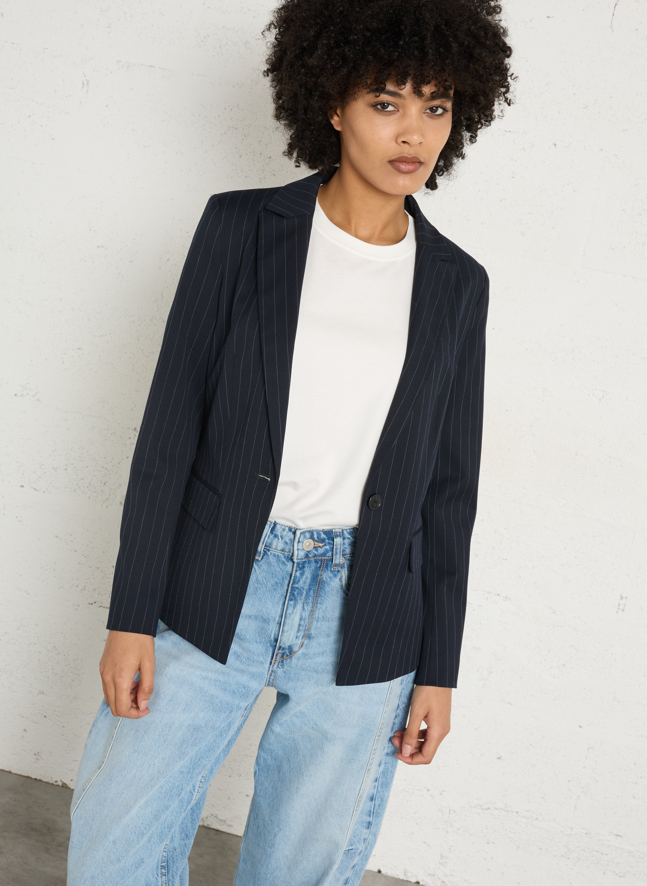 Veste de tailleur à rayures MAISON 123 Bleu