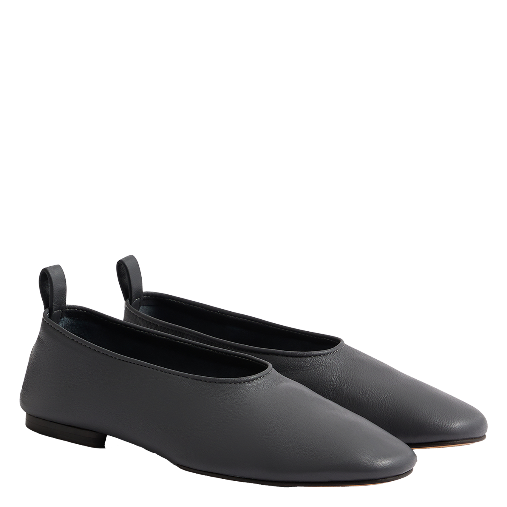 Lederballerinas SOEUR Grau