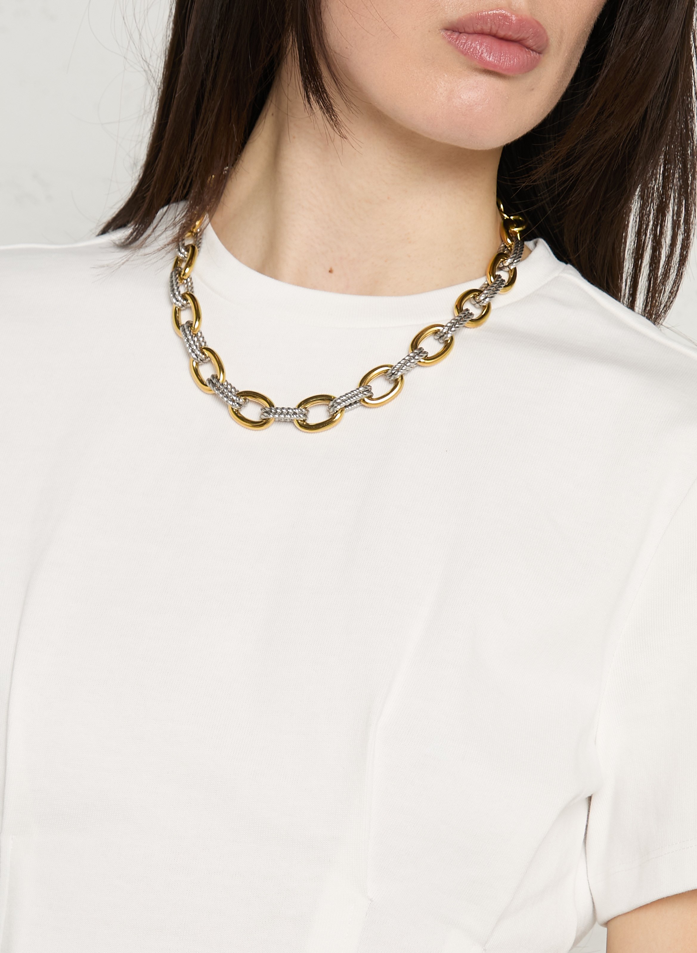 Getailleerd T-shirt van katoen BERENICE Wit