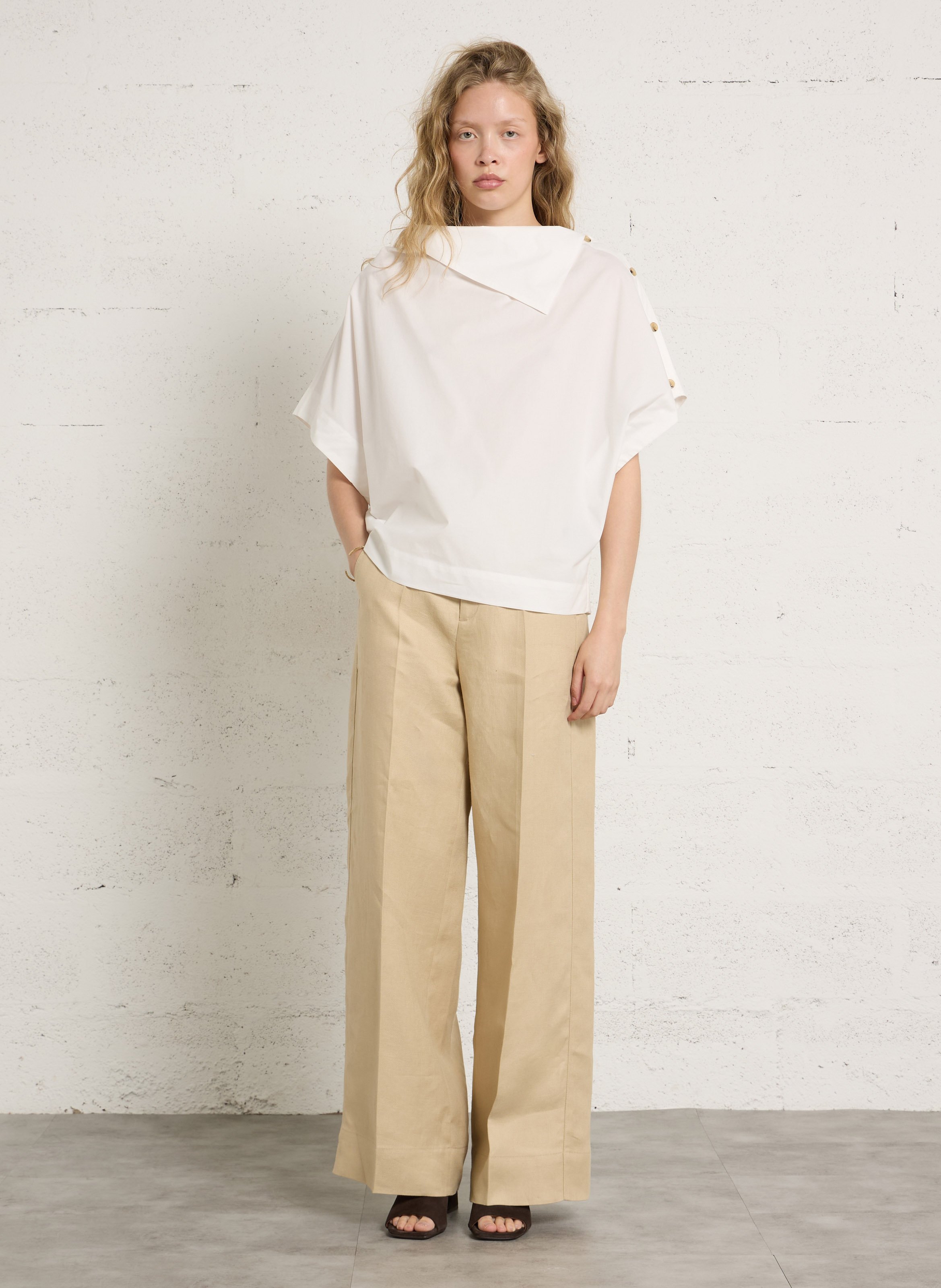 Flache Leder-Mules BILLI BI Braun