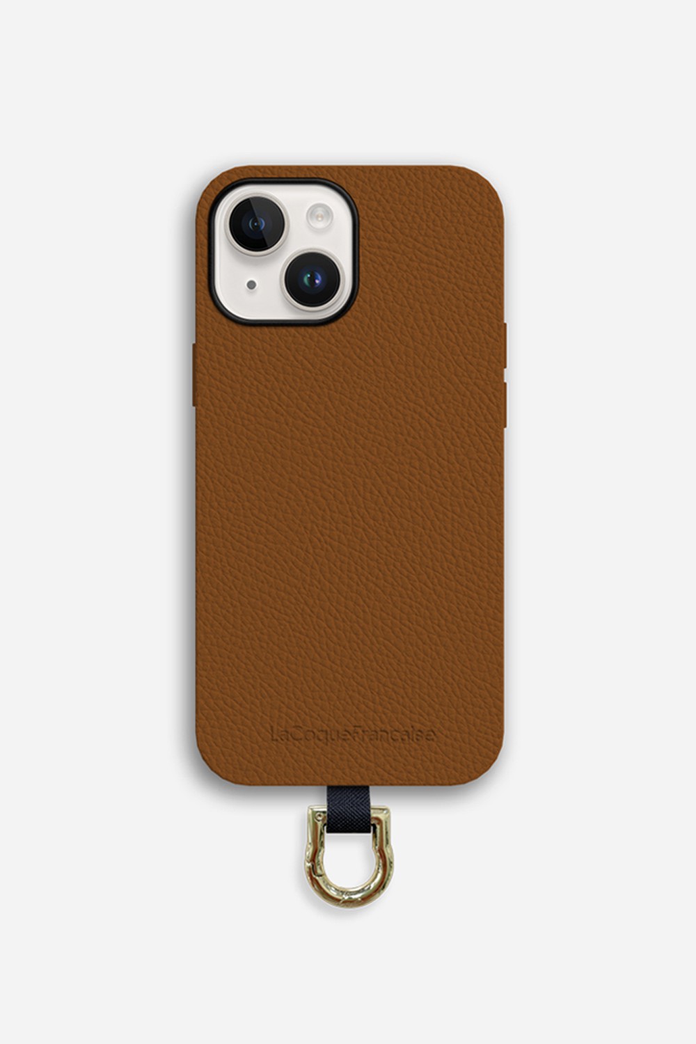 Coque de téléphone en cuir pour iphone 14 plus LA COQUE FRANCAISE Marron