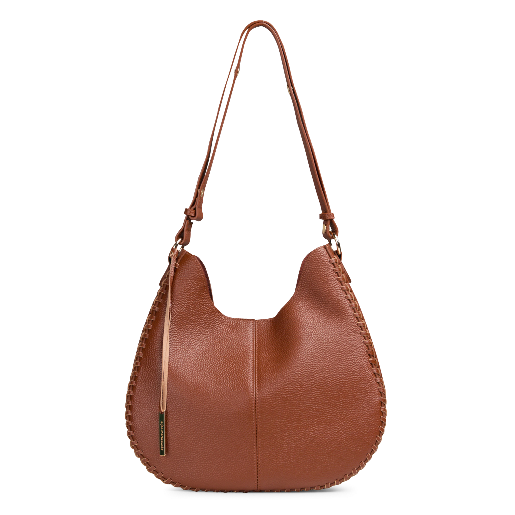 Sac porté épaule en cuir LA FEE MARABOUTEE Marron