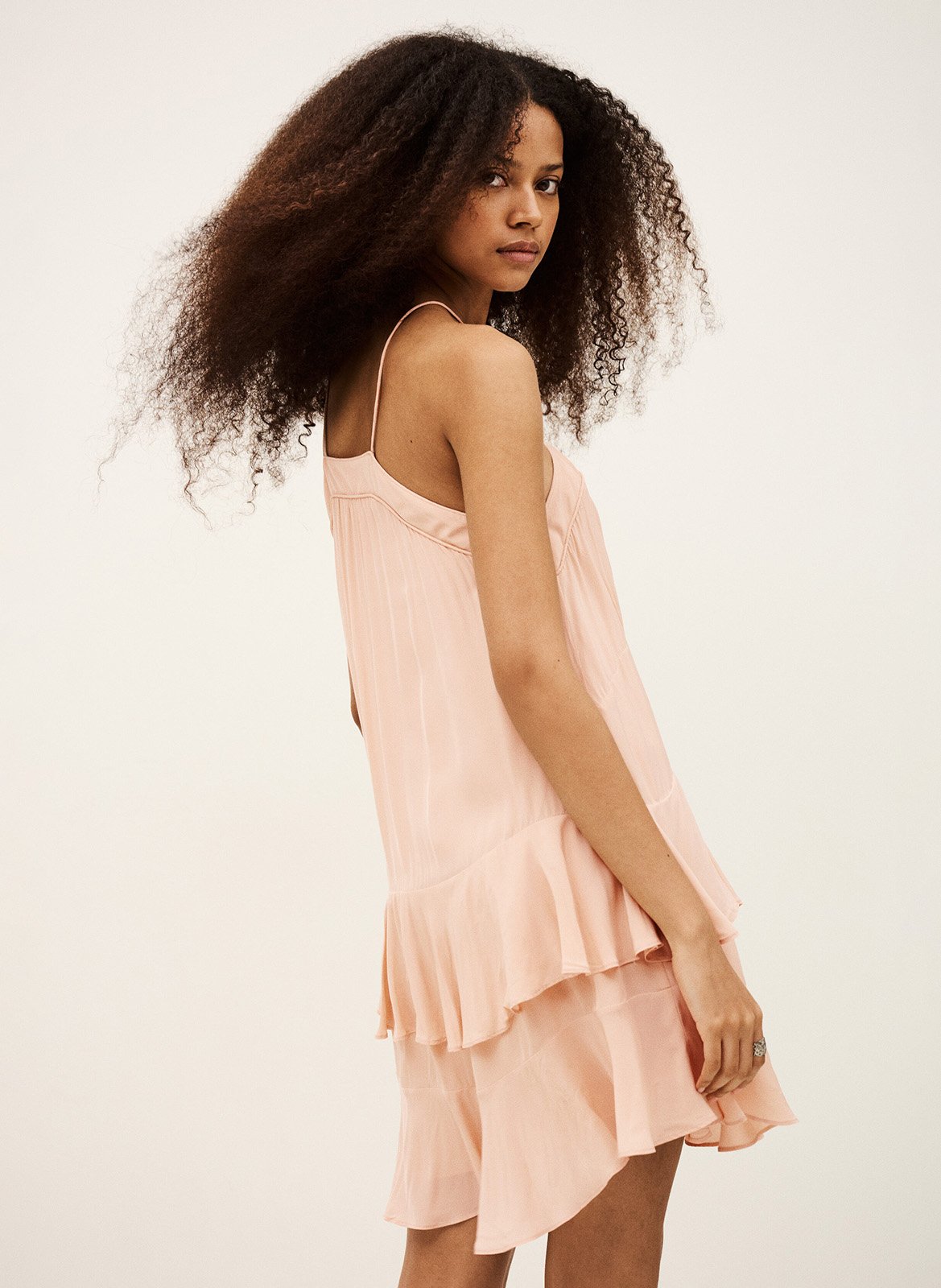 Robe courte col v  BA&SH Rose