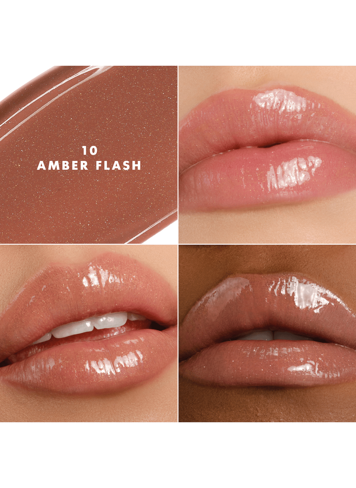 Prisma Glass Baume à lèvres couleur et brillance intense ARMANI Marron