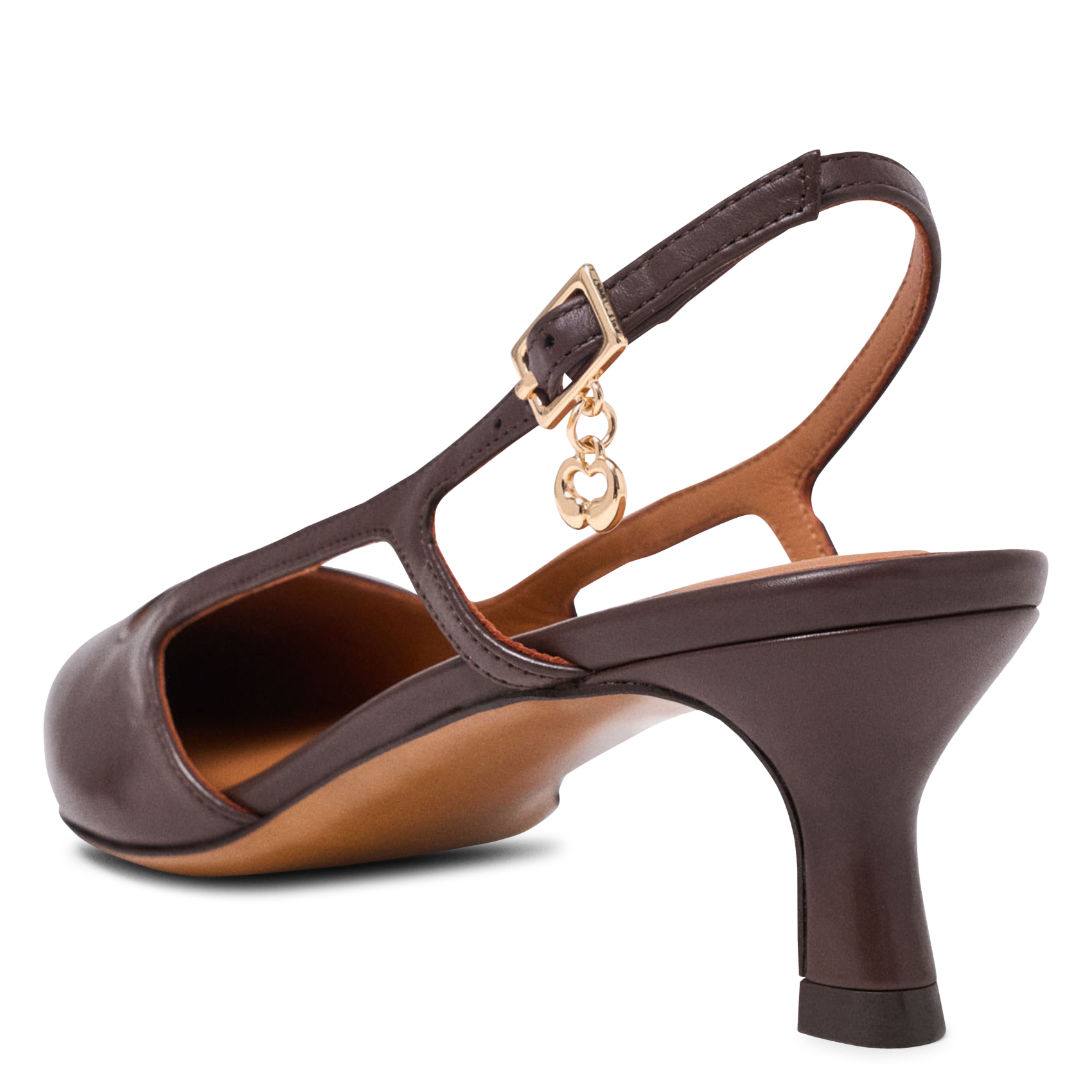 Escarpins en cuir MAJE Marron