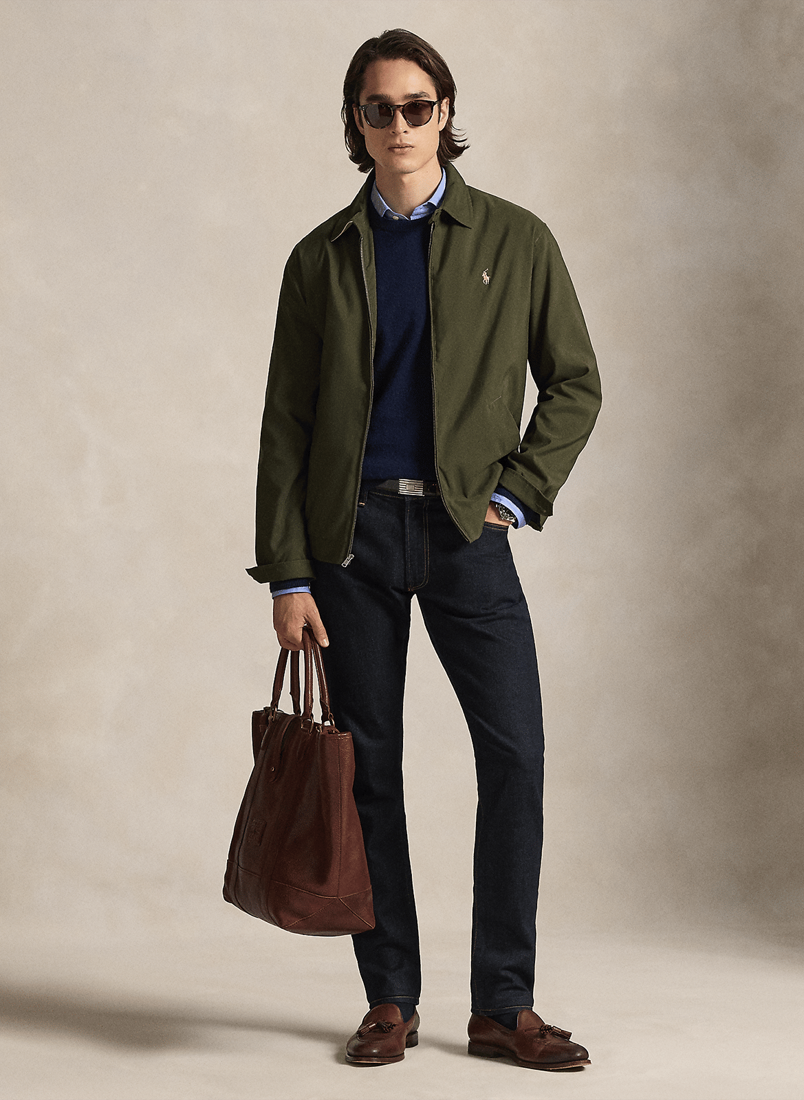 Blouson col classique  | Vert POLO RALPH LAUREN Homme
