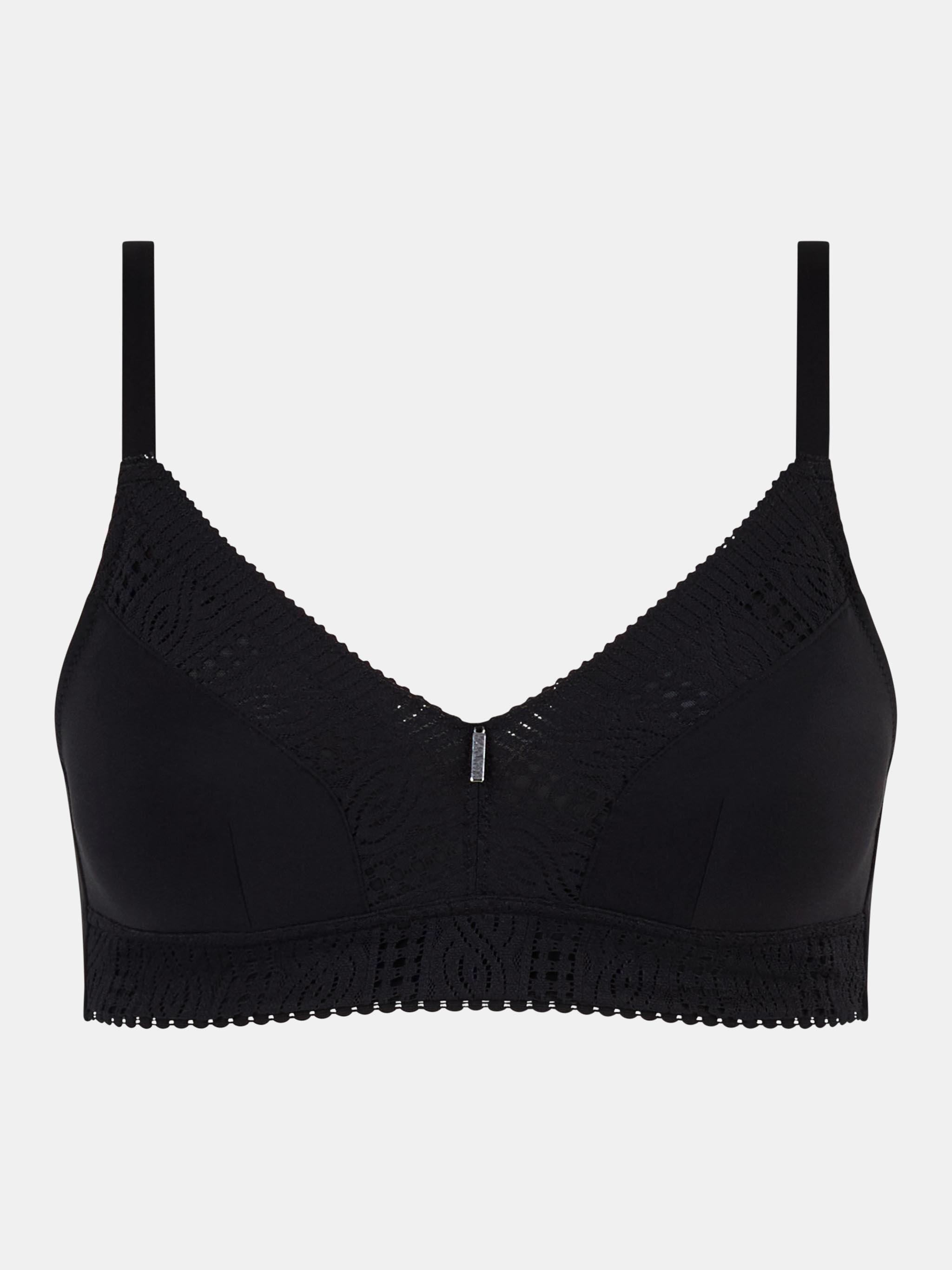 Non-wired support bra with cups | Black CHANTELLE Women